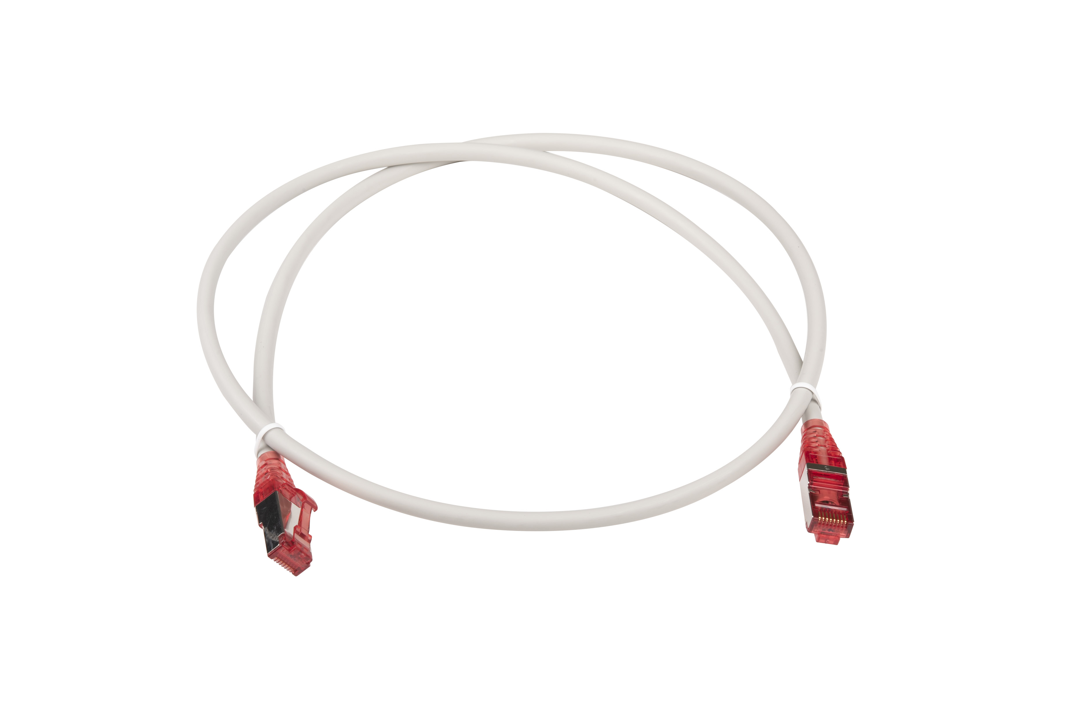 Hyperline PC-LPM-STP-RJ45-RJ45-C5e-1M-LSZH-GY Патч-корд RJ-45/RJ-45, экранированный F/UTP, категория 5e (100% Fluke Component Tested), 26AWG, LSZH, 1 м, серый