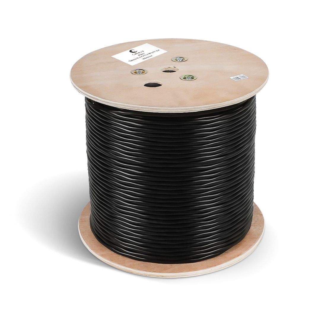 Cabeus IE-4-PATCH SF/UTP Cat5e 4X2X24AWG Кабель Industrial Ethernet, экранированная витая пара SFTP (SF/UTP), категории 5e, 4 пары, многожильный (stranded), экран – фольга + проволочная оплетка (сетка), внутренний/внешний (-40°C - +75°C), двойная оболочка PVC UV (305м)