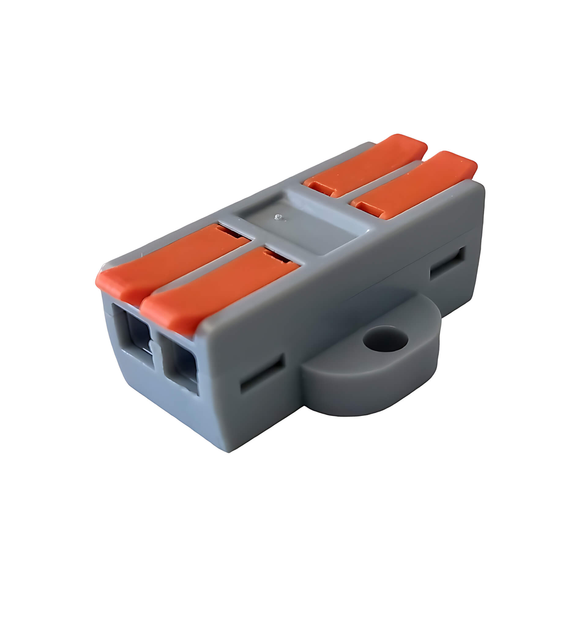 Cabeus MX662-2R Клемма соединительная универсальная проходная 2 полюса с рычагом 0,5-6,0 (1шт) — фото
