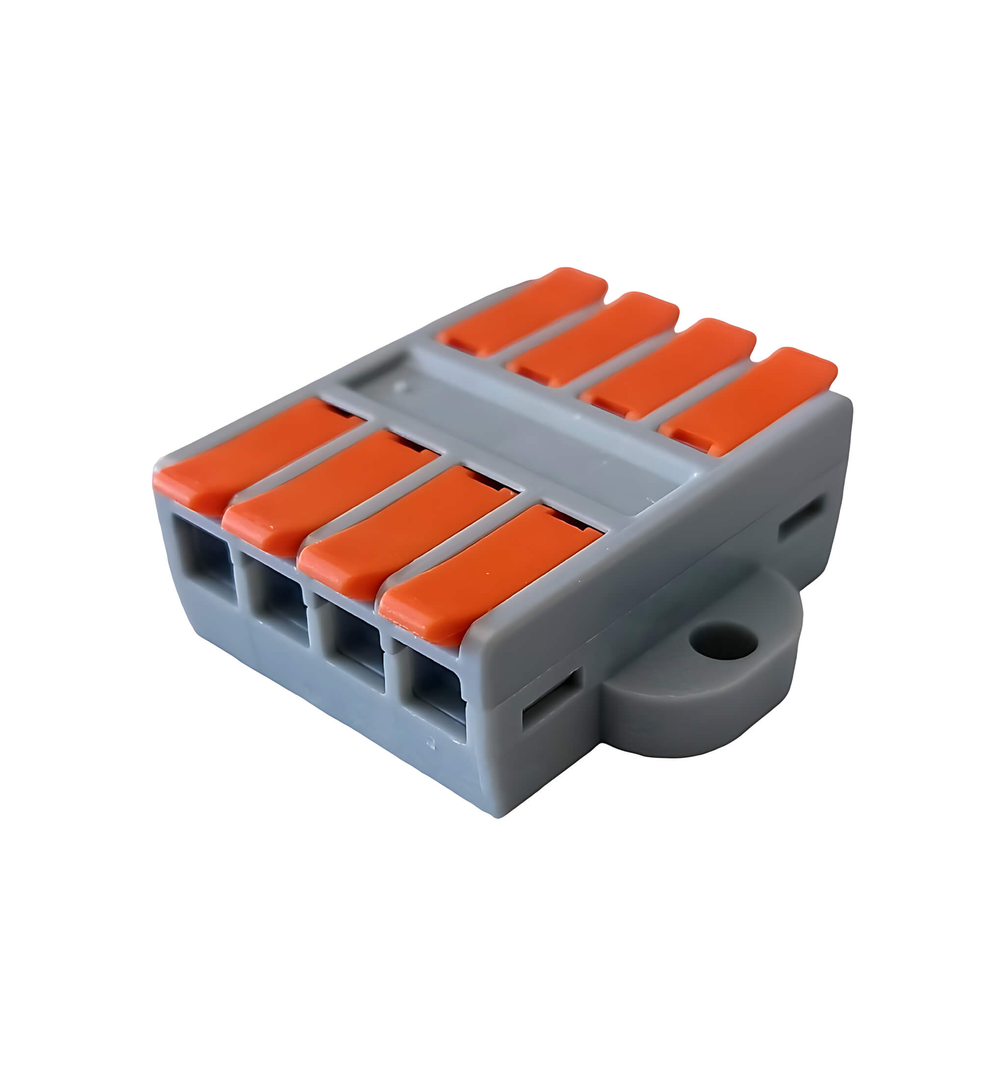 Cabeus MX662-4R Клемма соединительная универсальная проходная 4 полюса с рычагом 0,5-6,0 (1шт) — фото