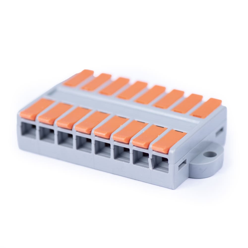 Cabeus MX662-8R Клемма соединительная универсальная проходная 8 полюсов с рычагом 0,5-6,0 (1шт) — фото