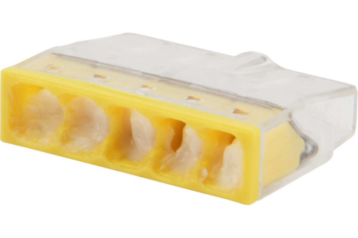 Cabeus MX3358A-5P Клемма соединительная 5-ти проводная с пастой 0,5-2,5 (10шт) (WAGO 2273-245) — фото