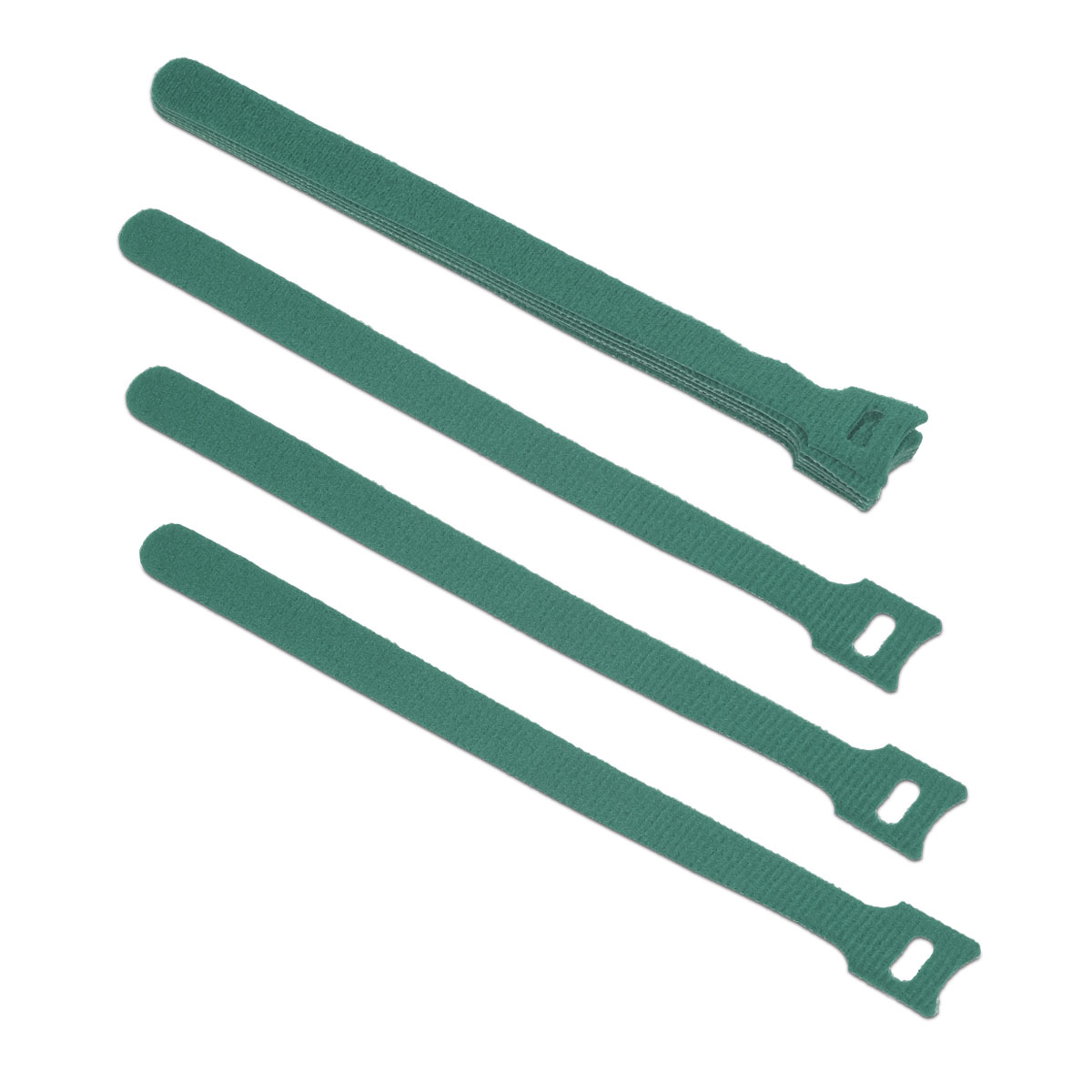 Cabeus CLAMP-210-GN Хомут для кабеля, липучка с мягкой застежкой, 210x14 мм, зеленый (10 шт.) — фото