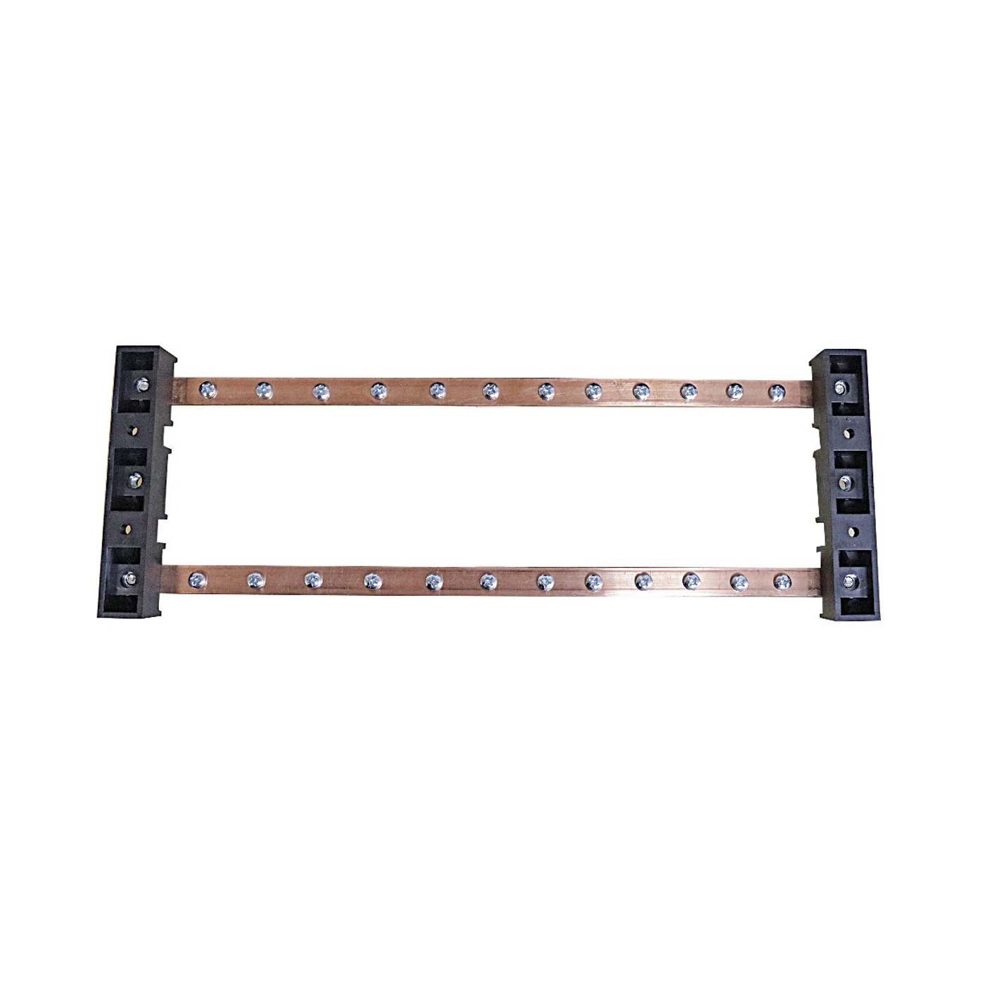 Cabeus CGB-NP-11-275 Шина PEN земля-ноль на 11+11 присоединений, медь, 275А, (габариты 3х20х500 мм) — фото
