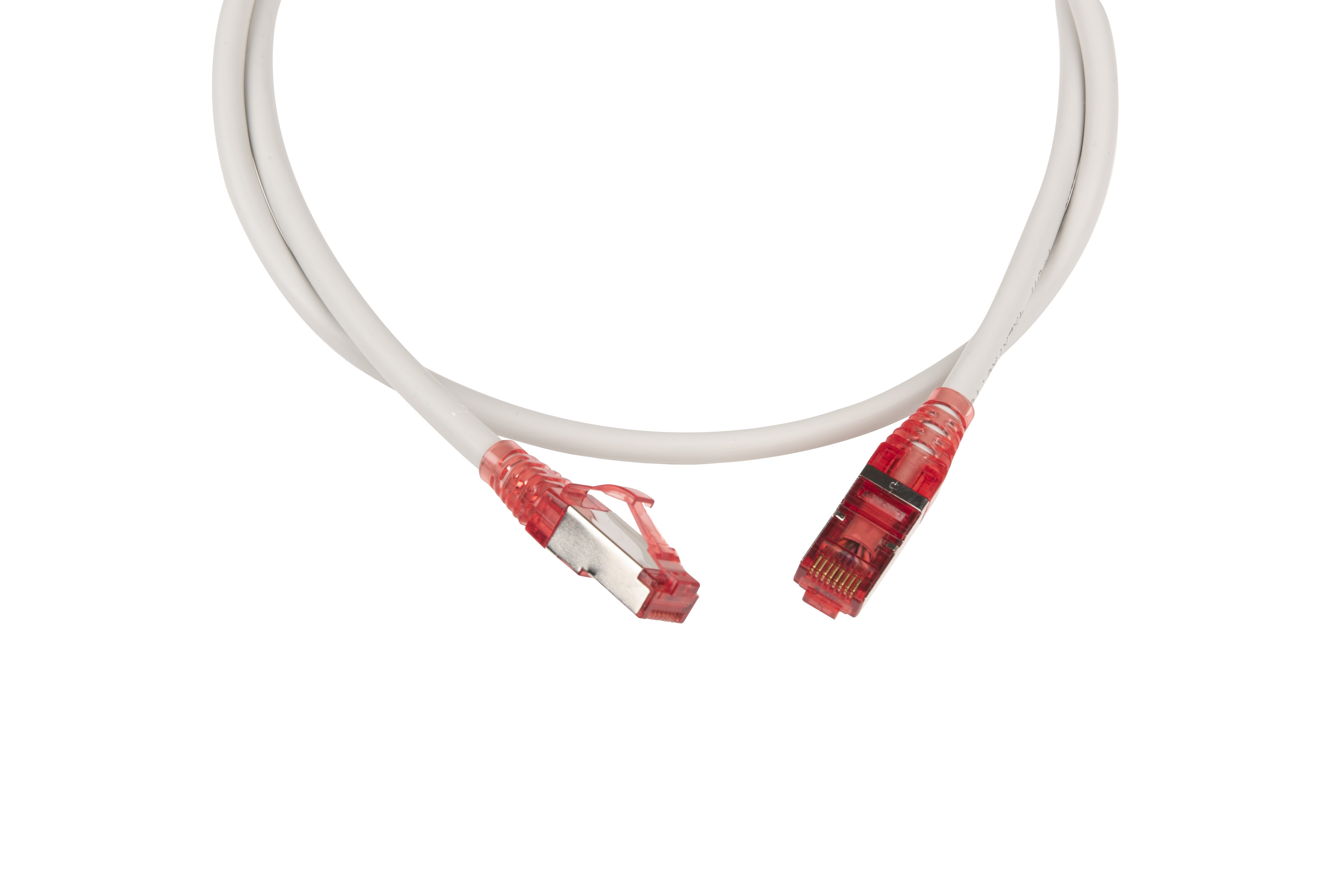 Hyperline PC-LPM-STP-RJ45-RJ45-C5e-1M-LSZH-GY Патч-корд RJ-45/RJ-45, экранированный F/UTP, категория 5e (100% Fluke Component Tested), 26AWG, LSZH, 1 м, серый — фото