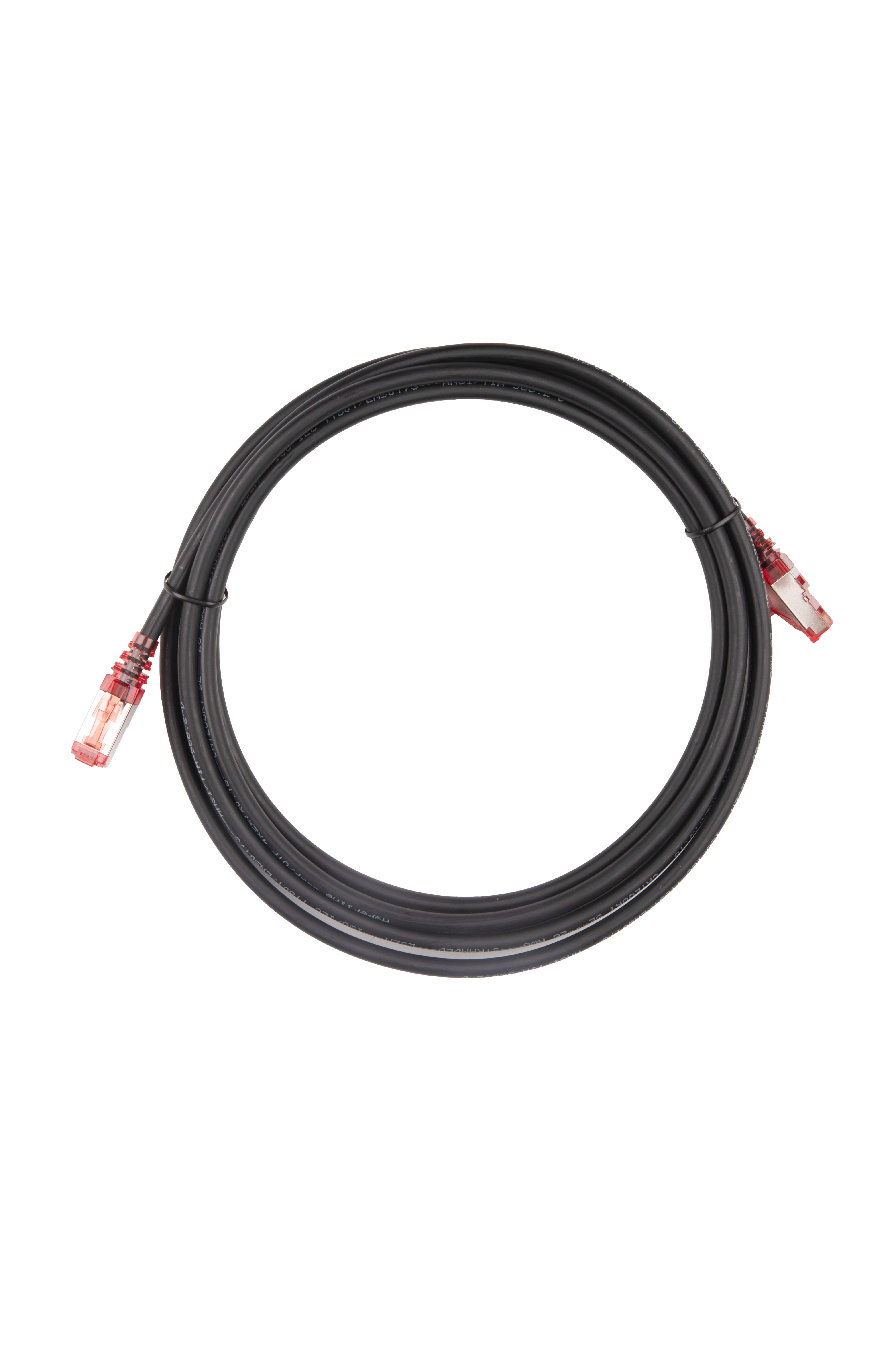 Hyperline PC-LPM-STP-RJ45-RJ45-C5e-3M-LSZH-BK Патч-корд RJ-45/RJ-45, экранированный F/UTP, категория 5e (100% Fluke Component Tested), 26AWG, LSZH, 3 м, черный — фото