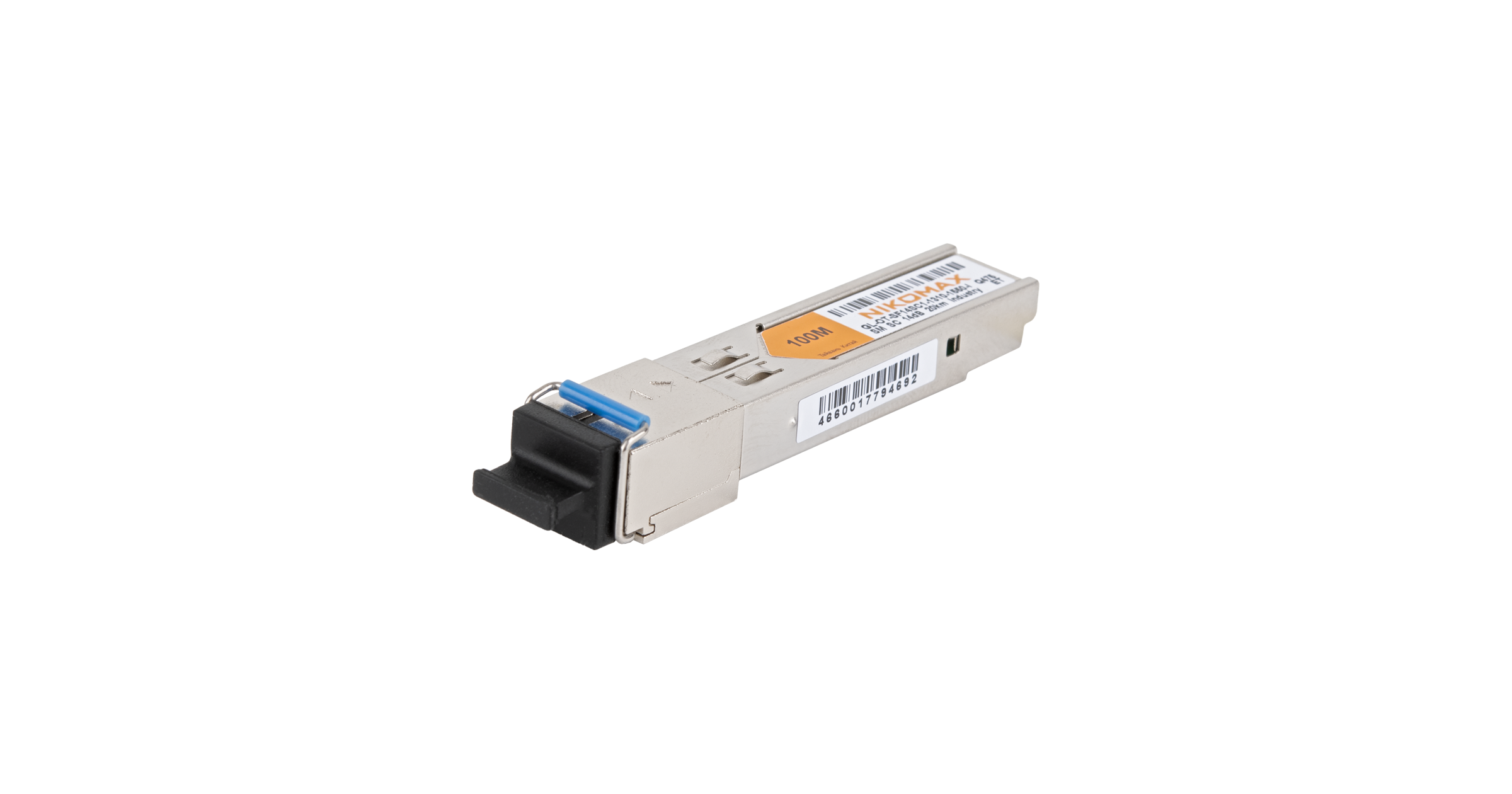Модуль NIKOMAX SFP, 100/155 Мбит/с, WDM, 1 ОВ, SM, 1xSC, Tx:1310/Rx:1550 нм, DDM, 14 дБ (до 20 км), -40 +85 °С — фото