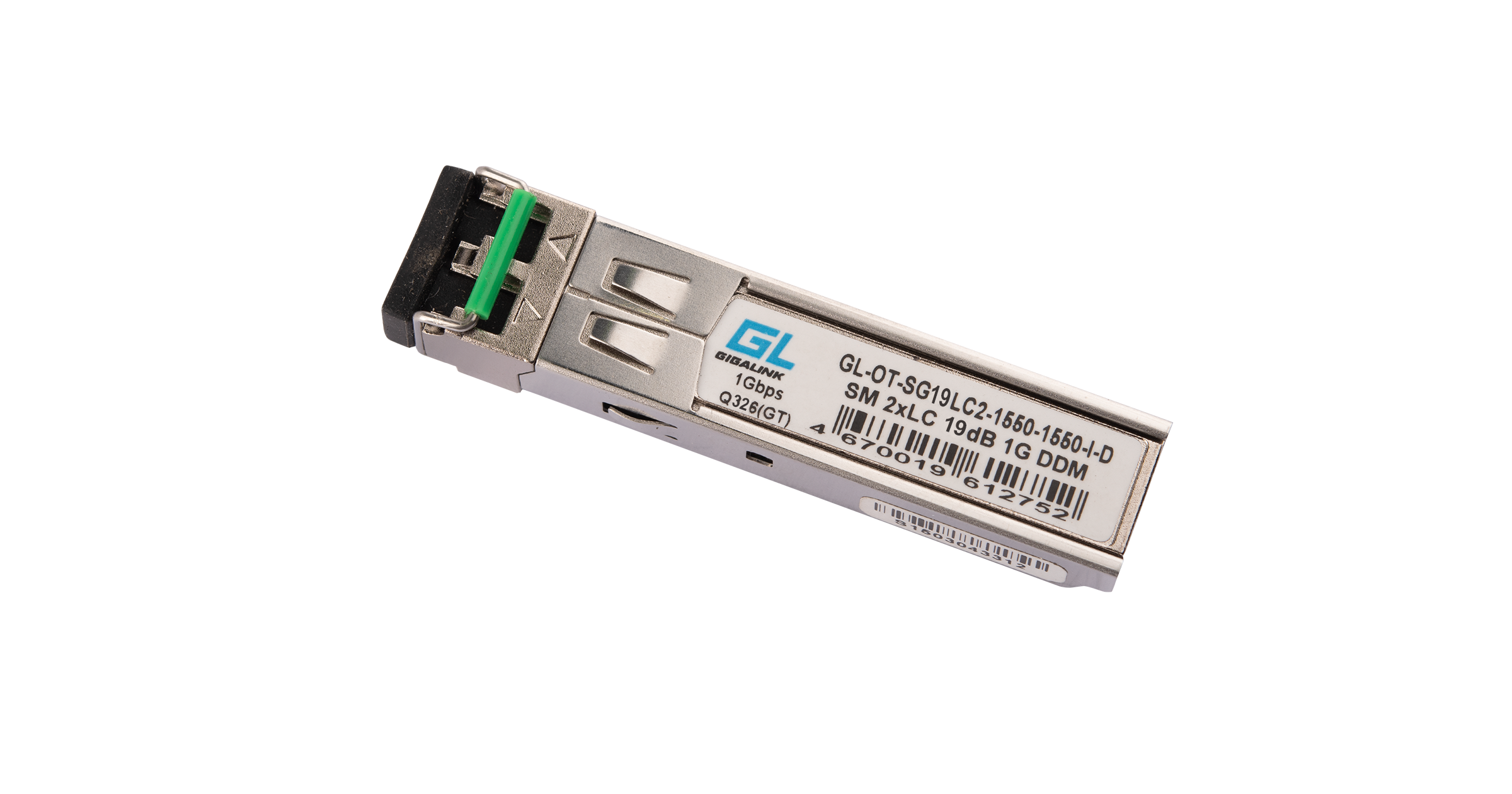 Модуль NIKOMAX SFP, 1.25 Гбит/с, Duplex, 2 ОВ, SM, 2xLC, Tx:1550/Rx:1550 нм, DDM, 19 дБ (до 40 км), -40 +85 °С
