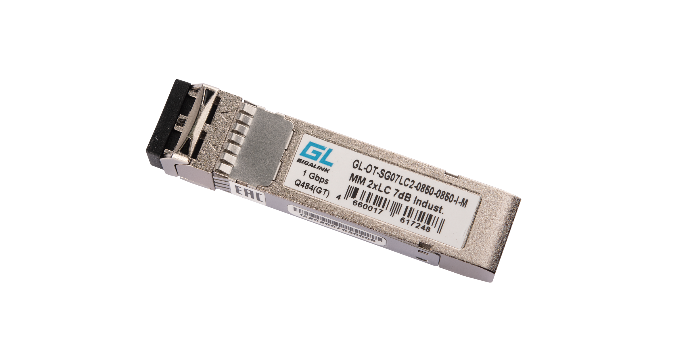 Модуль NIKOMAX SFP, 1.25 Гбит/с, Duplex, 2 ОВ, MM, 2xLC, Tx:850/Rx:850 нм, DDM, 7 дБ (до 550 м), -40 +85 °С