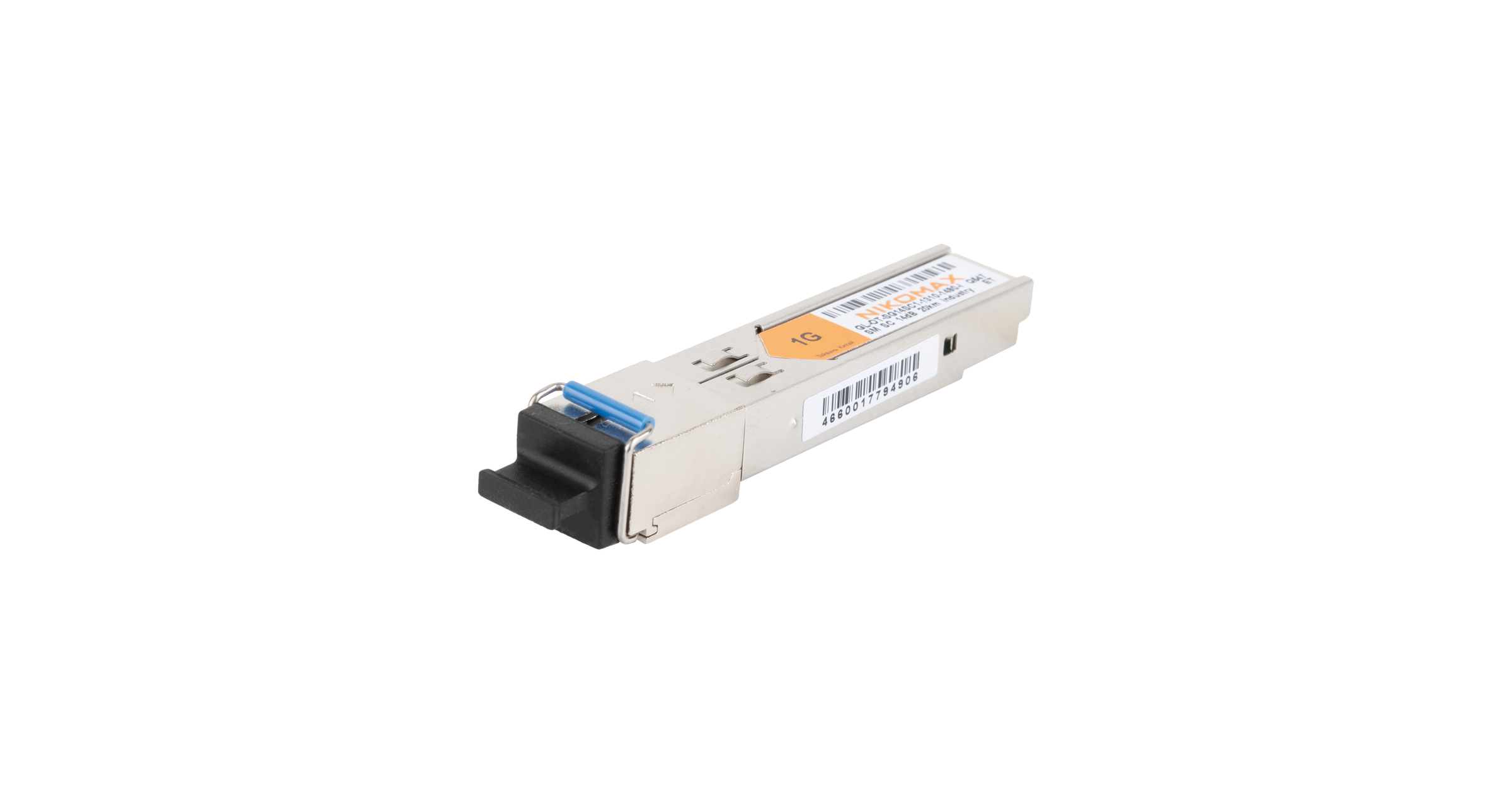 Модуль NIKOMAX SFP, 1.25 Гбит/с, WDM, 1 ОВ, SM, 1xSC, Tx:1490/Rx:1310 нм, DDM, 14 дБ (до 20 км), -40 +85 °С — фото