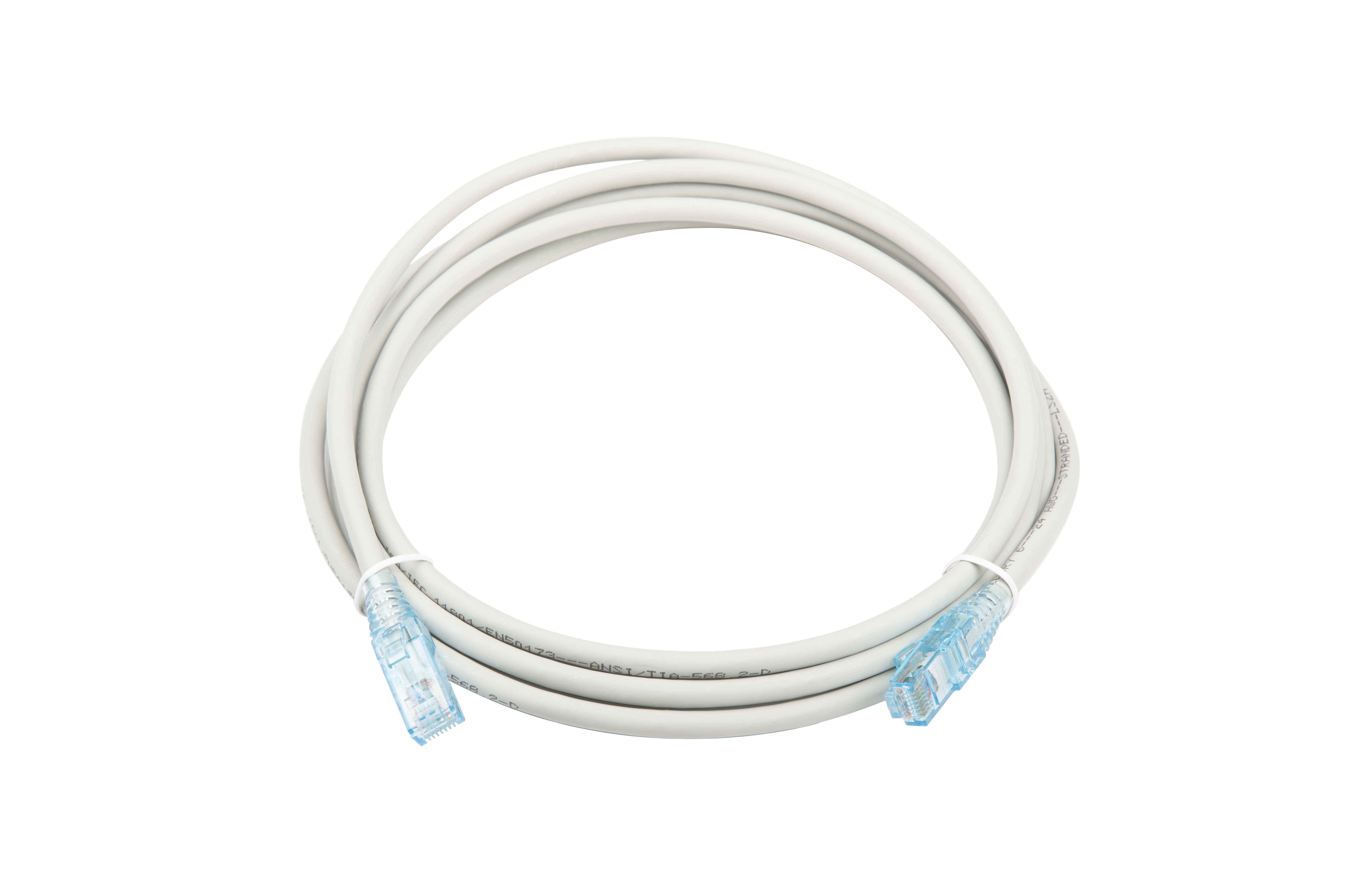 Hyperline PC-LPM-UTP-RJ45-RJ45-C6-3M-LSZH-GY Патч-корд RJ-45/RJ-45, неэкранированный U/UTP, категория 6 (100% Fluke Component Tested), 24AWG, LSZH, 3 м, серый — фото