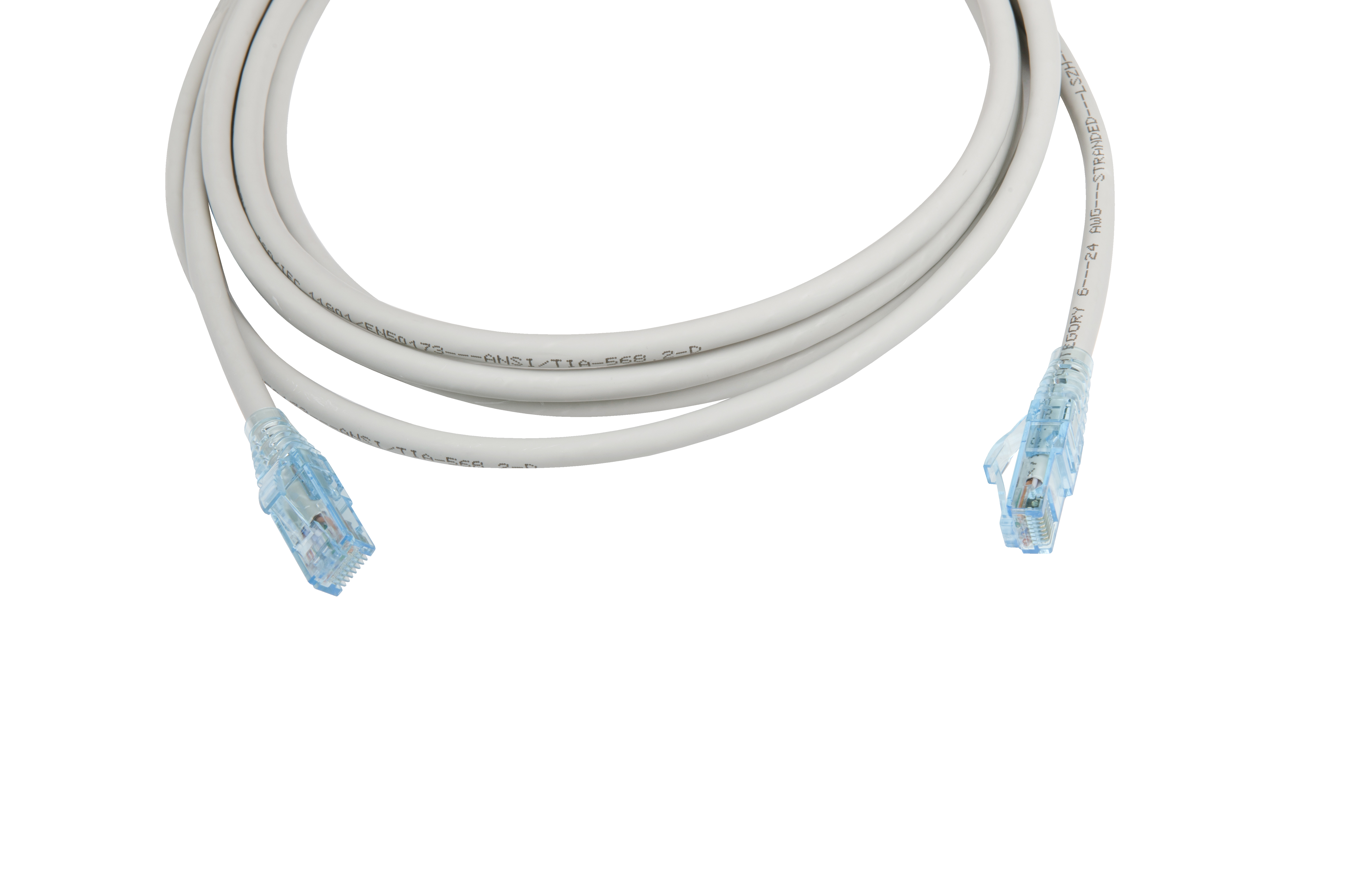 Hyperline PC-LPM-UTP-RJ45-RJ45-C6-3M-LSZH-GY Патч-корд RJ-45/RJ-45, неэкранированный U/UTP, категория 6 (100% Fluke Component Tested), 24AWG, LSZH, 3 м, серый — фото