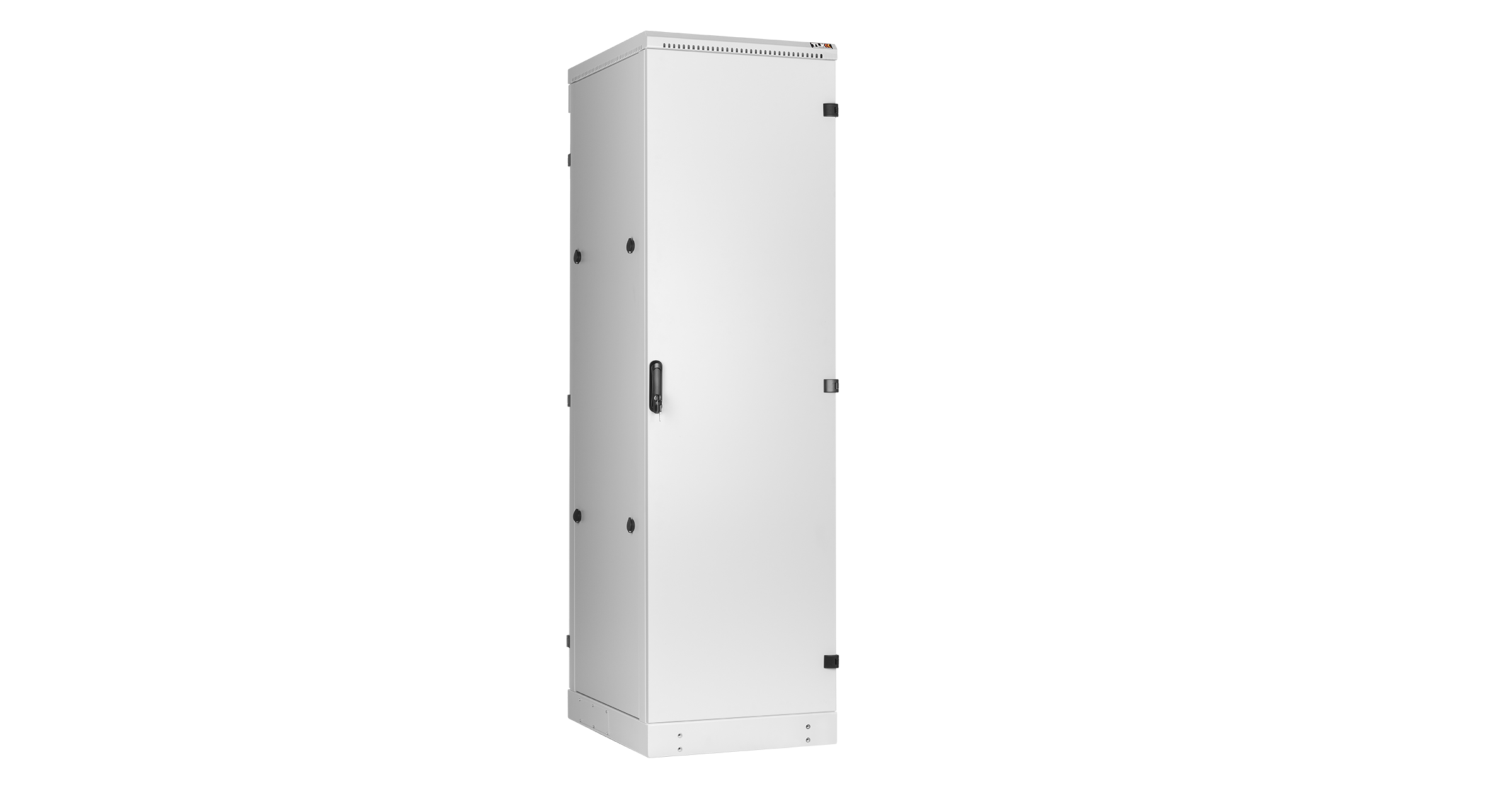 Напольный шкаф NIKOMAX 19", 42U, промышленный, цельнометаллические двери, степень защиты IP54, Ш600хВ2070хГ800мм, серый. — фото