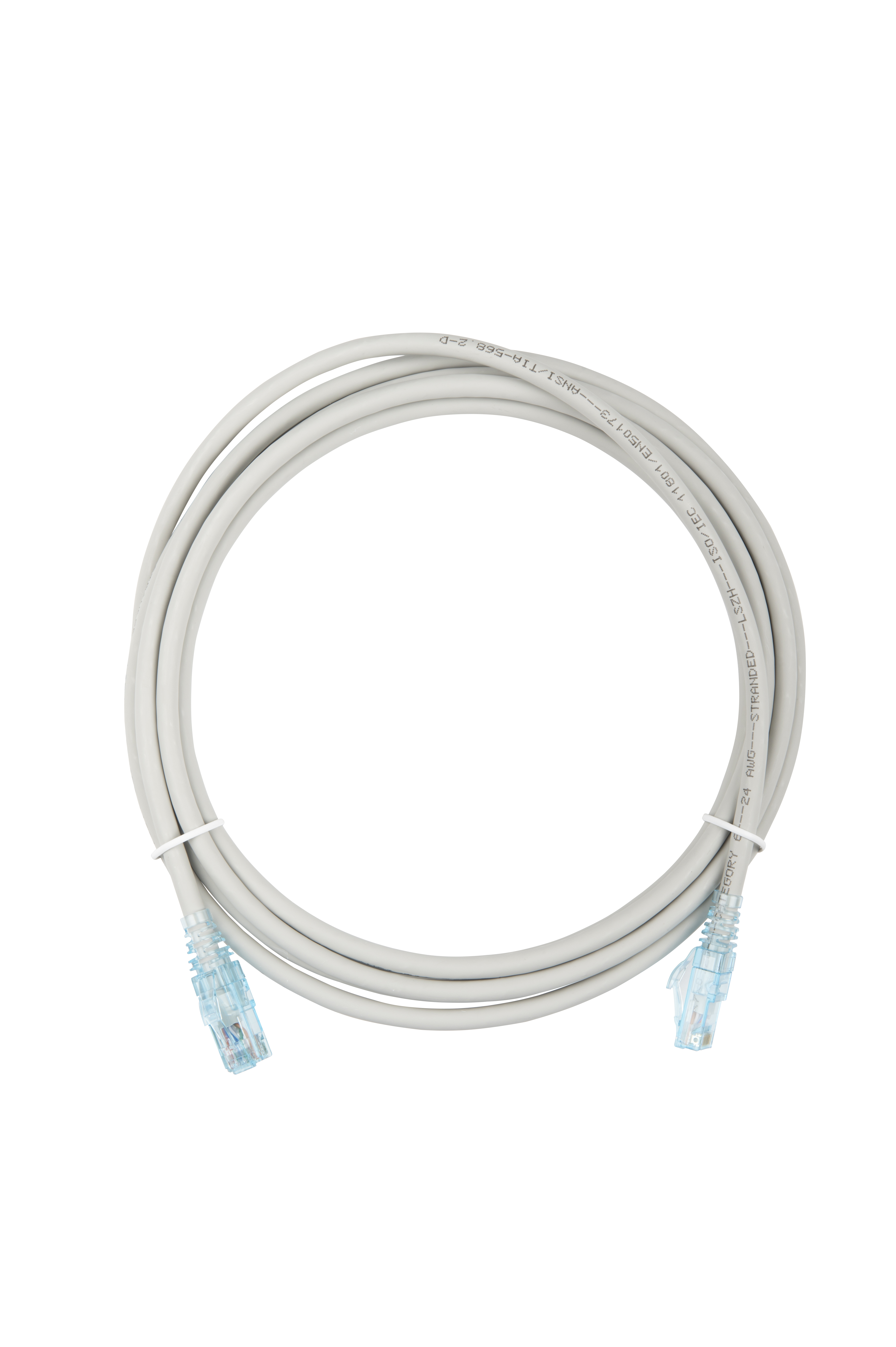 Hyperline PC-LPM-UTP-RJ45-RJ45-C6-3M-LSZH-GY Патч-корд RJ-45/RJ-45, неэкранированный U/UTP, категория 6 (100% Fluke Component Tested), 24AWG, LSZH, 3 м, серый — фото