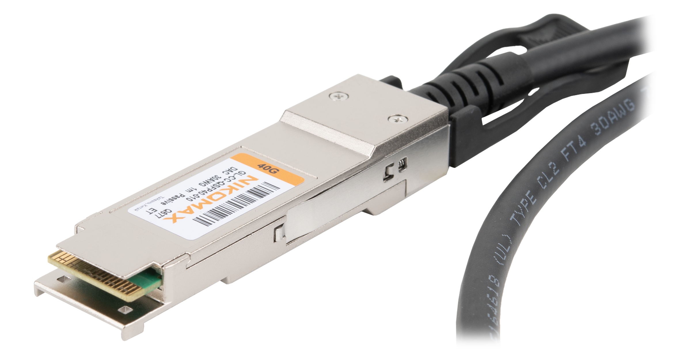 DAC кабель NIKOMAX QSFP+, 40 Гбит/с, 1 м — фото