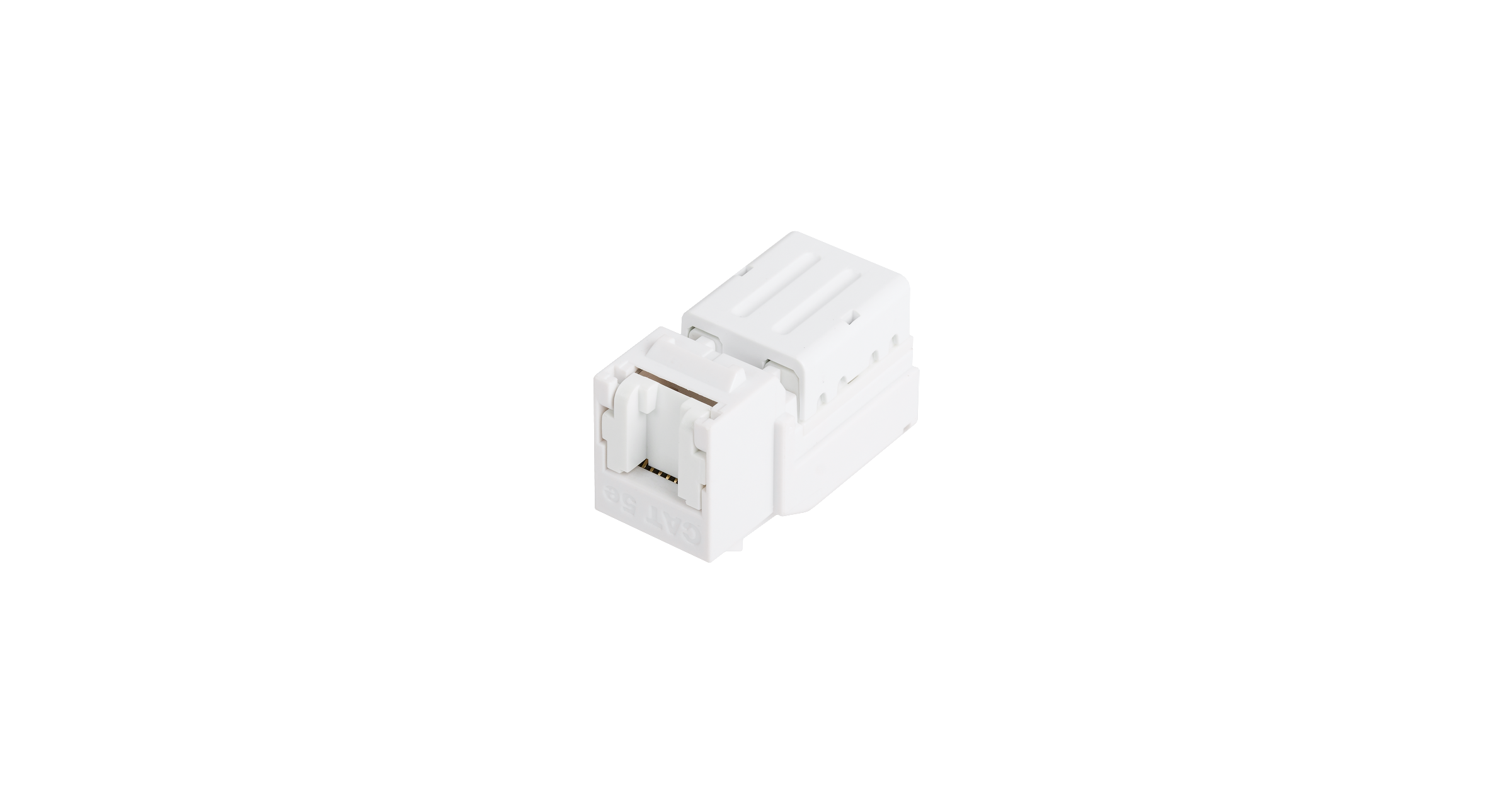 Модуль-вставка NIKOMAX типа Keystone, Кат.5е (Класс D), 100МГц, RJ45/8P8C, FT-TOOL/110/KRONE, T568A/B, неэкранированный, со шторкой, белый - гарантия: 5 лет расширенная / 25 лет системная — фото