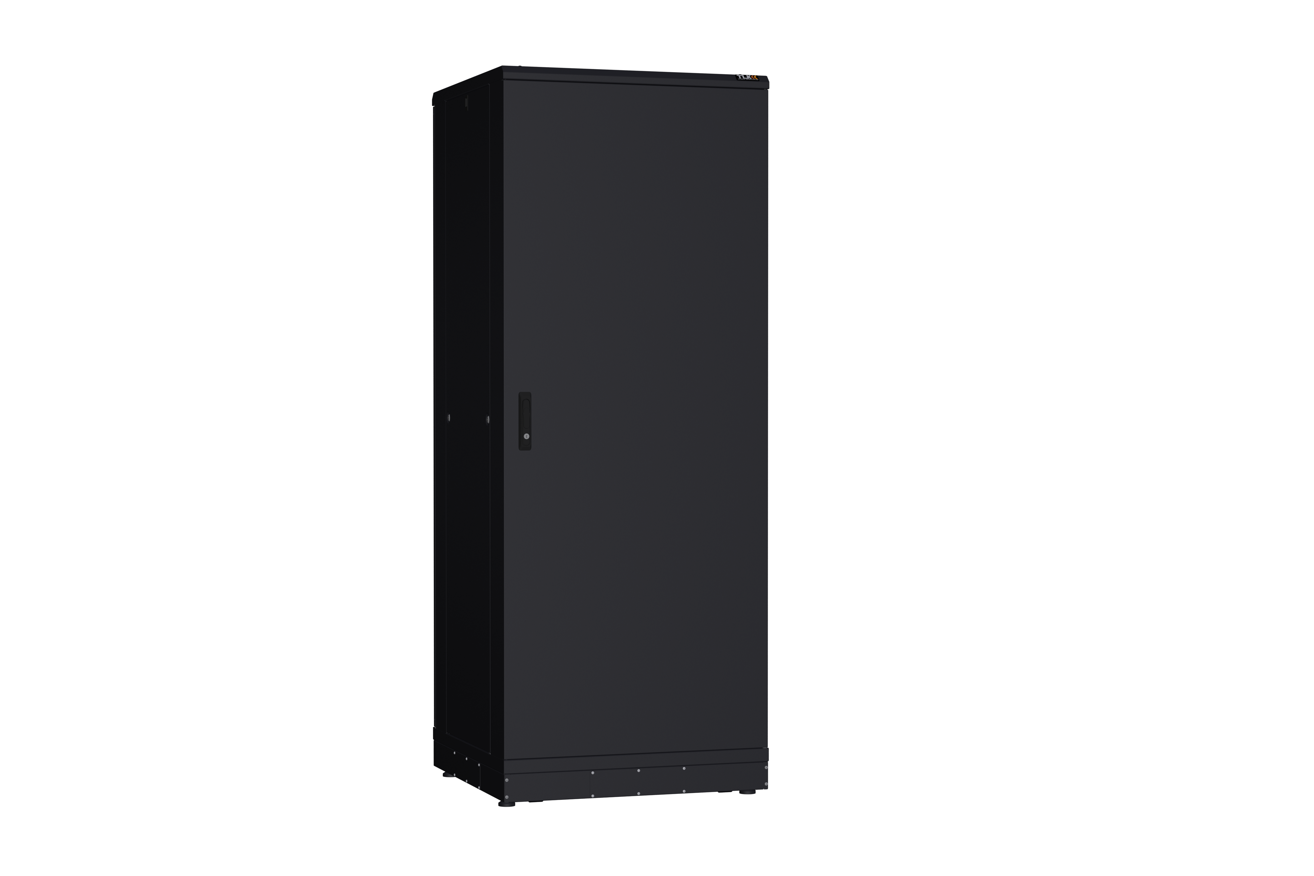 Напольный шкаф NIKOMAX серии TFR-R2 19", 42U, металлические двери, металлические стенки, Ш800хВ2010хГ800мм, в разобранном виде, черный — фото