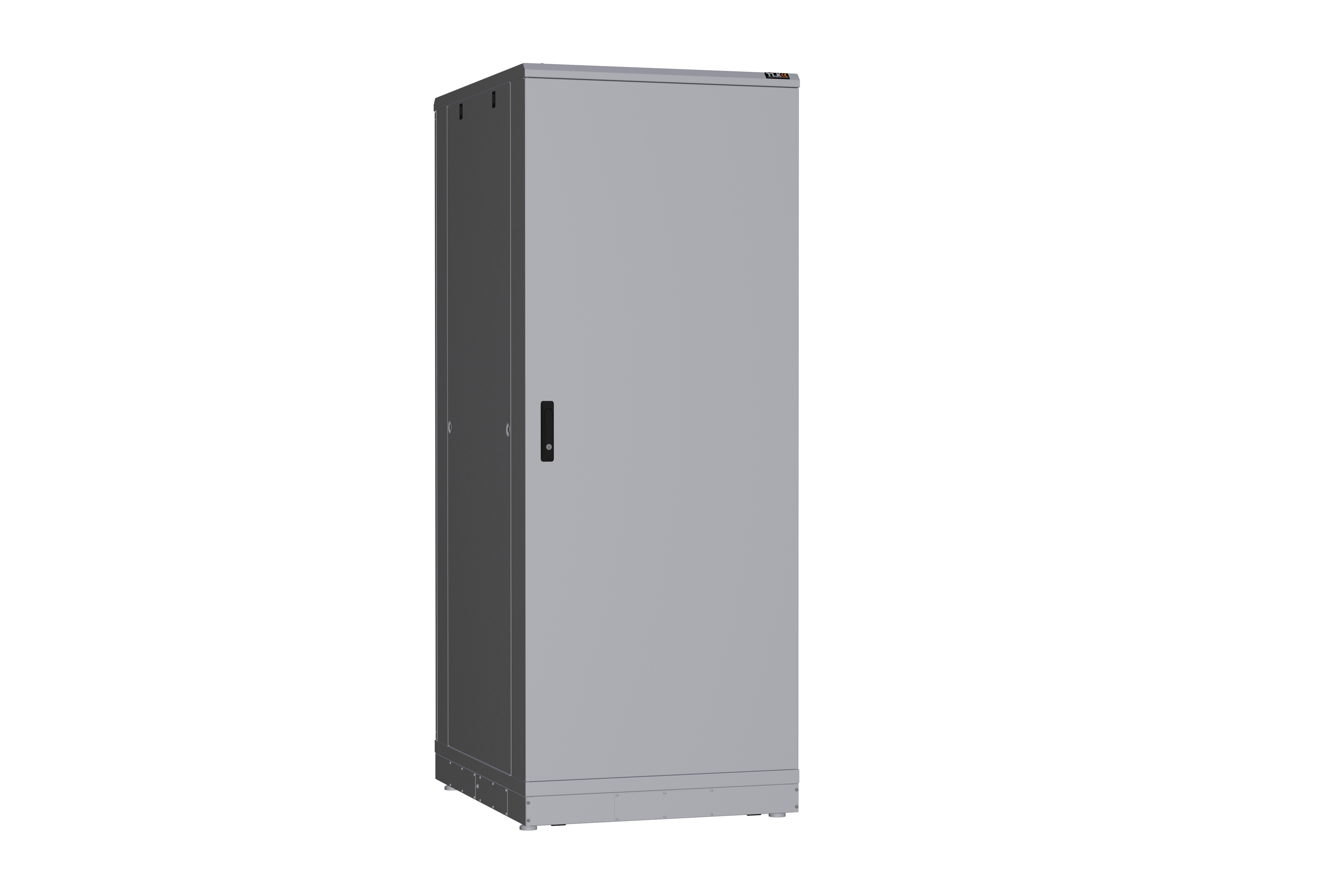 Напольный шкаф NIKOMAX серии TFR-R2 19", 42U, металлические двери, металлические стенки, Ш800хВ2010хГ1000мм, в разобранном виде, серый — фото