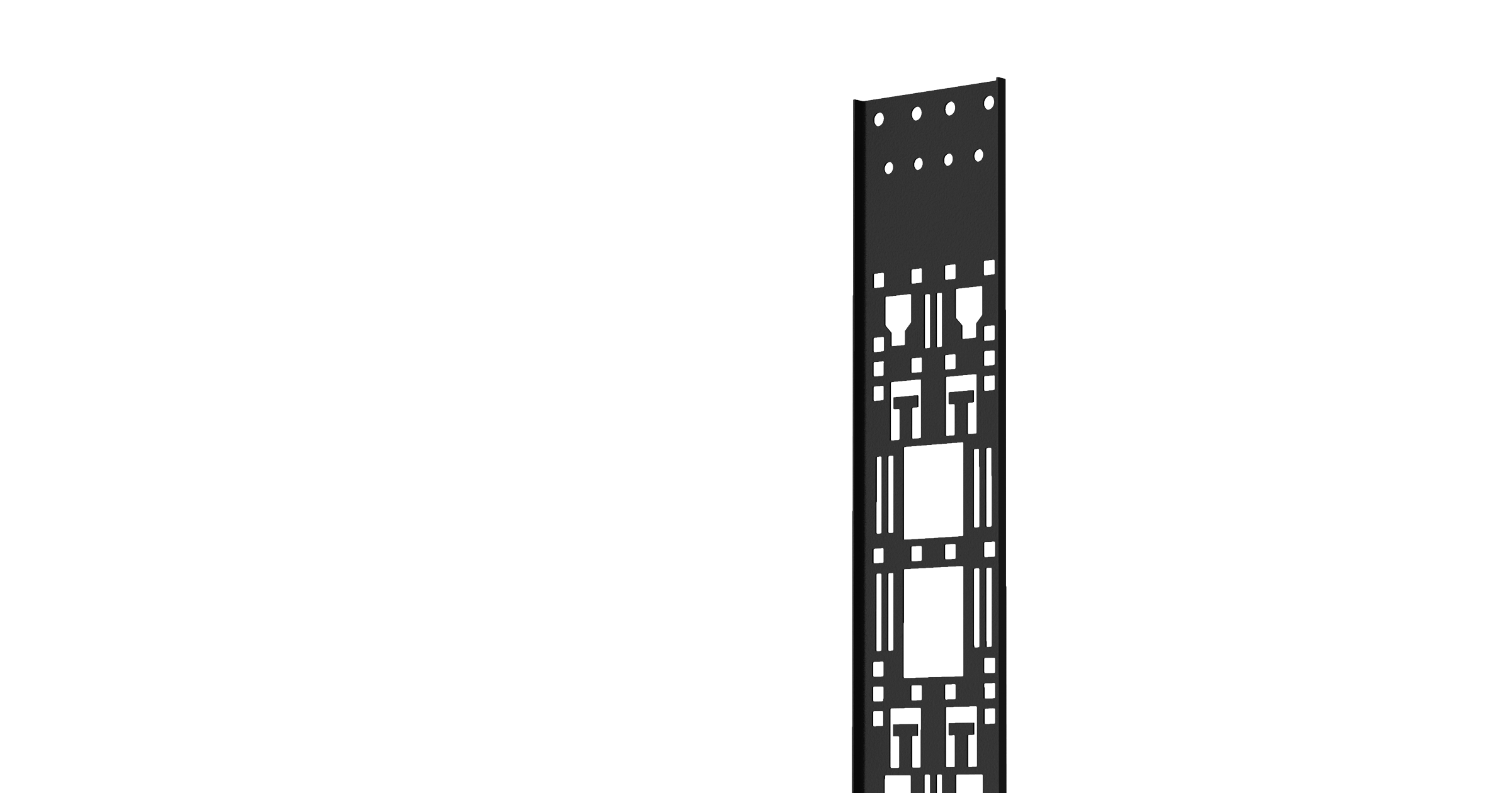Лоток Zero-Unit NIKOMAX для крепления аксессуаров с крепежом, 42U черный. — фото