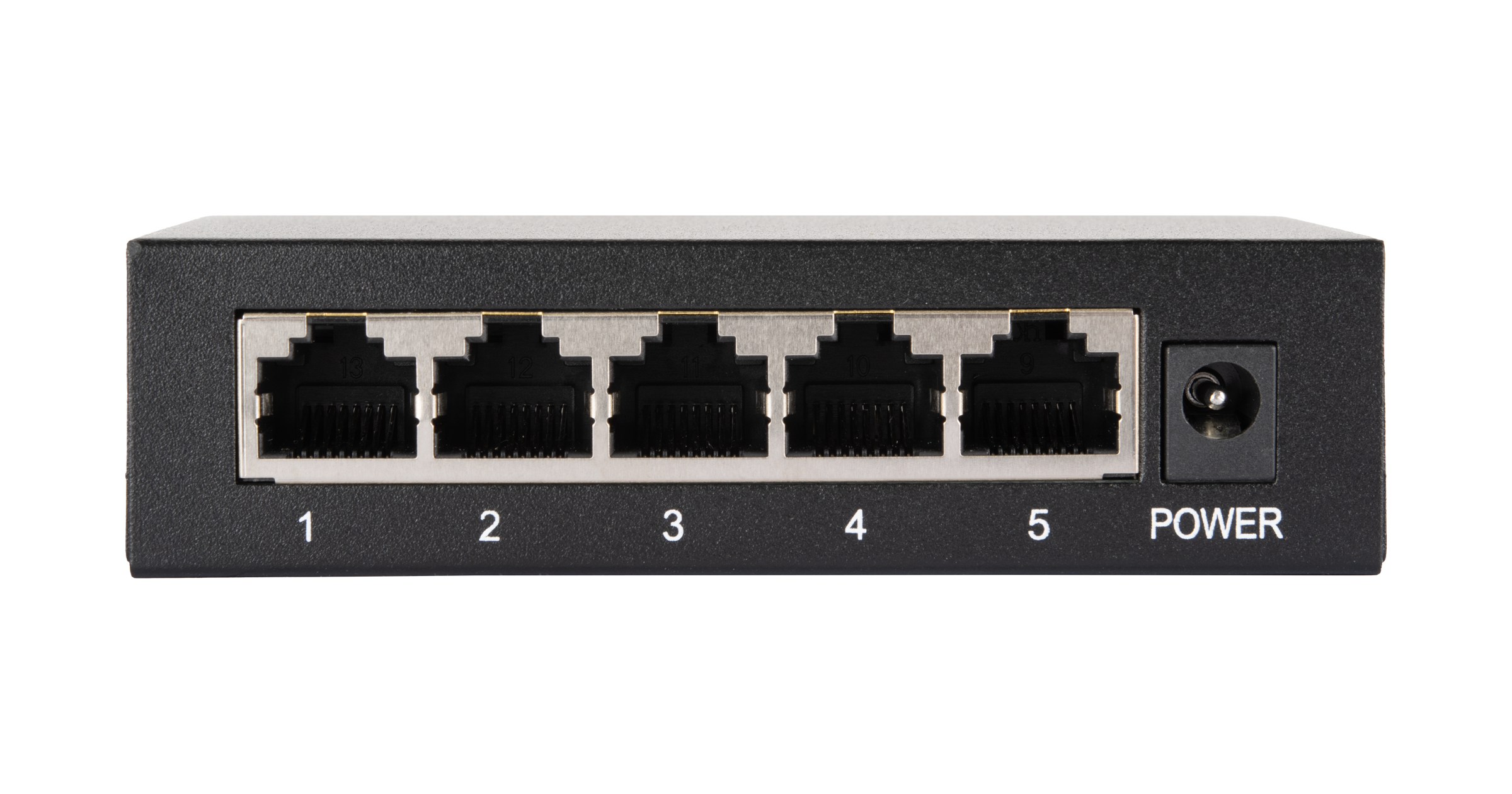 Коммутатор NETLAN, неуправляемый, 4*10/100Мбит/с PoE (af/at), 1*100Мбит/с RJ45, 1* DC52V/0.92A, PoE бюджет 48W — фото