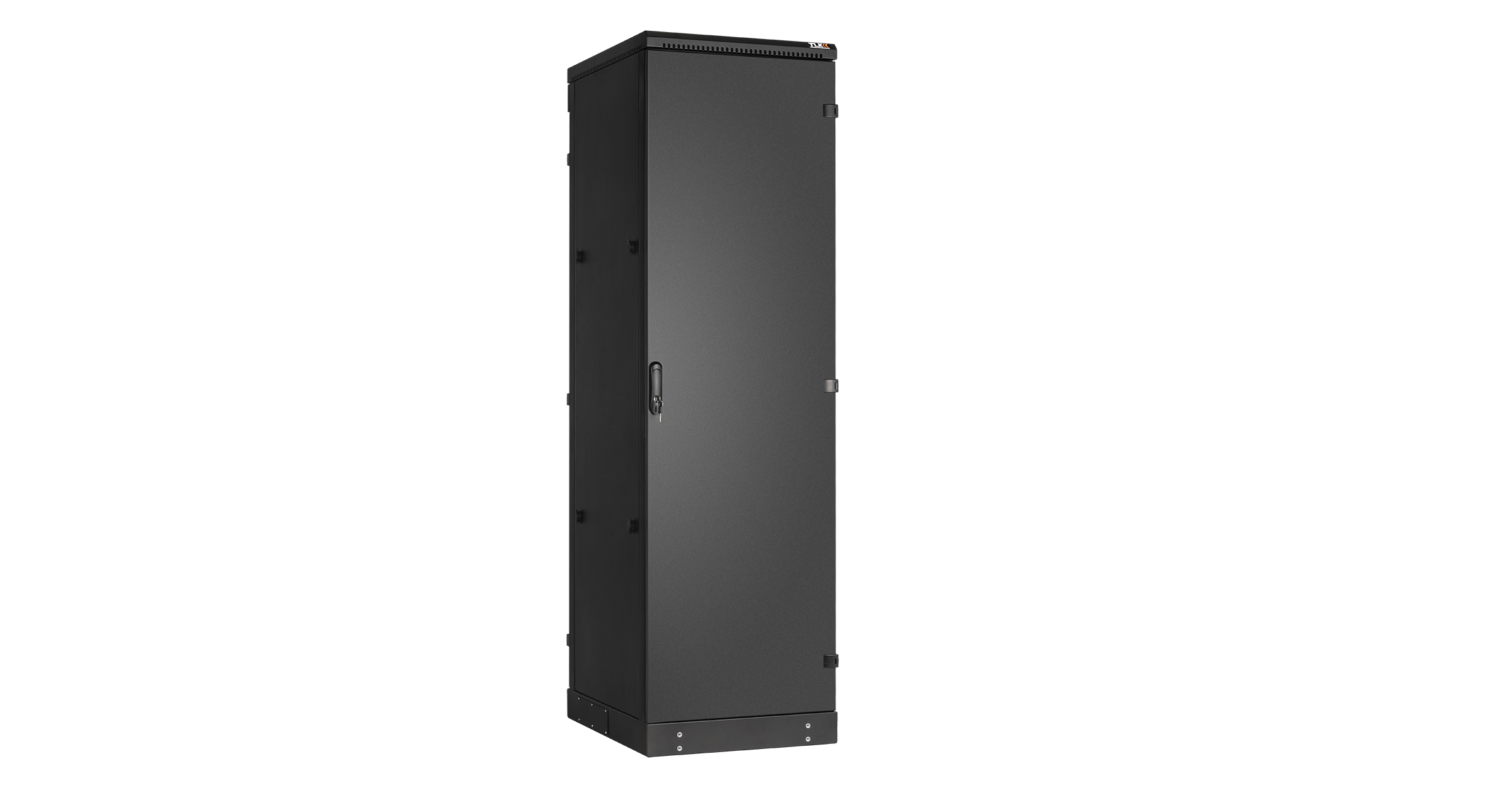 Напольный шкаф NIKOMAX 19", 42U, промышленный, цельнометаллические двери, степень защиты IP54, Ш600хВ2125хГ1000мм, черный. — фото
