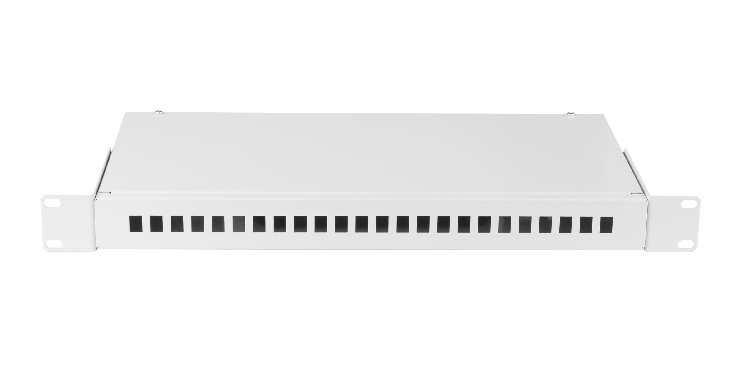 Оптический кросс NIKOMAX 19" Essential Line, 1U, до 24 SC портов или 48 LC портов, стальной, серый, неукомплектованный