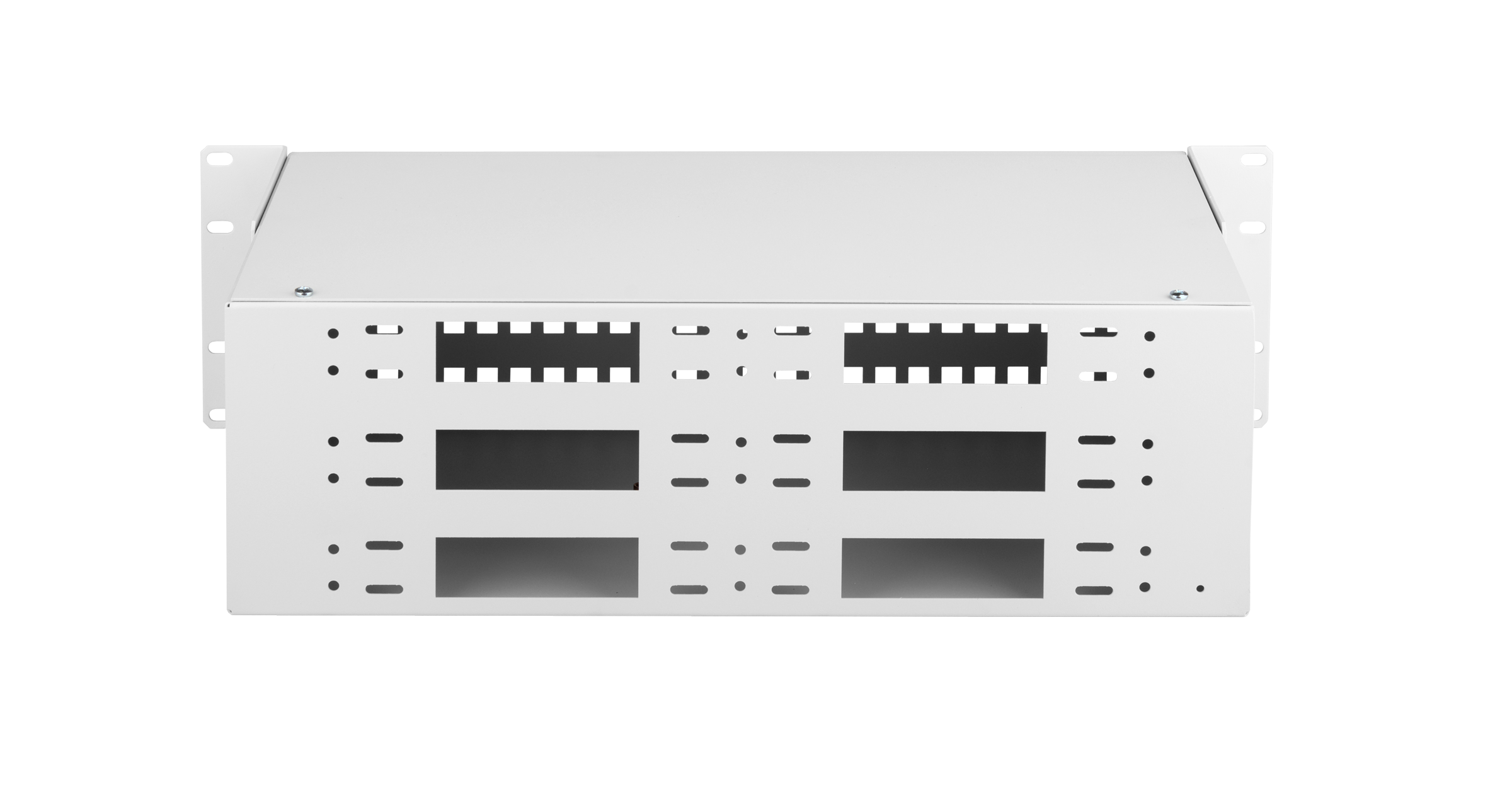 Оптический кросс NIKOMAX 19" Essential Line, 3U, до 96 SC портов или 192 LC портов, стальной, серый, неукомплектованный — фото