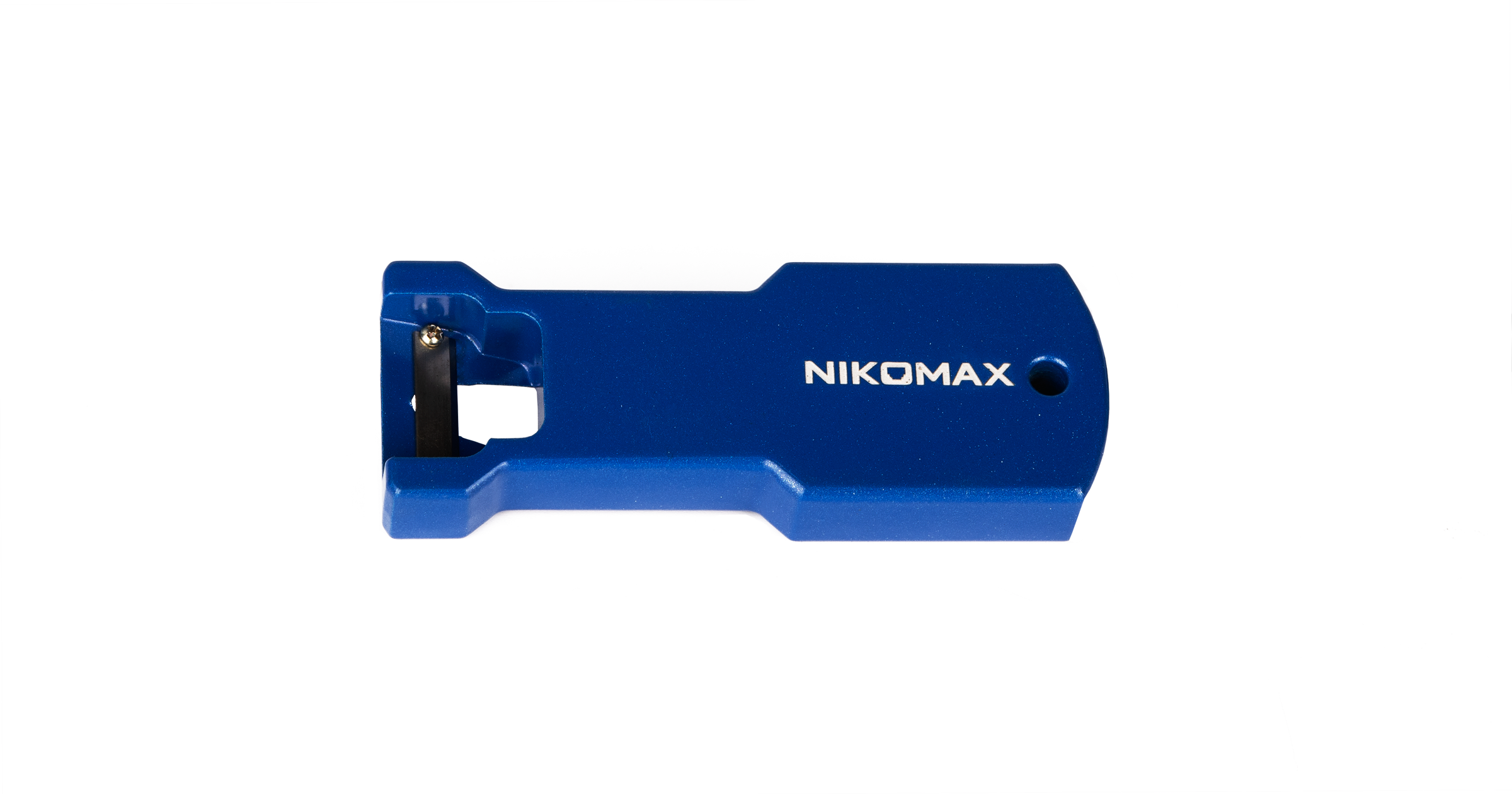 Инструмент NIKOMAX для вскрытия оболочки кабеля типа Riser, алюминиевый корпус, синий — фото