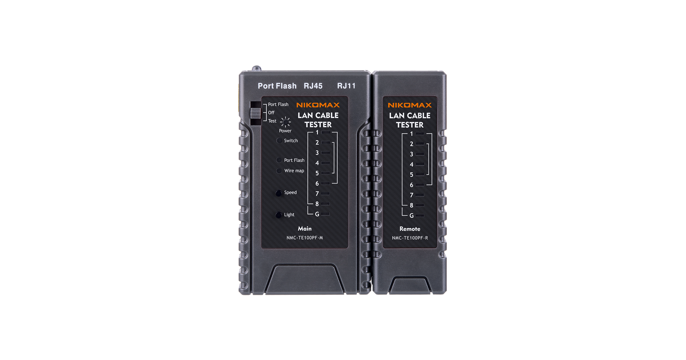 Кабельный тестер NIKOMAX, UTP/STP, RJ45, RJ12, RJ11, с функцией PortFlash и LED фонарём