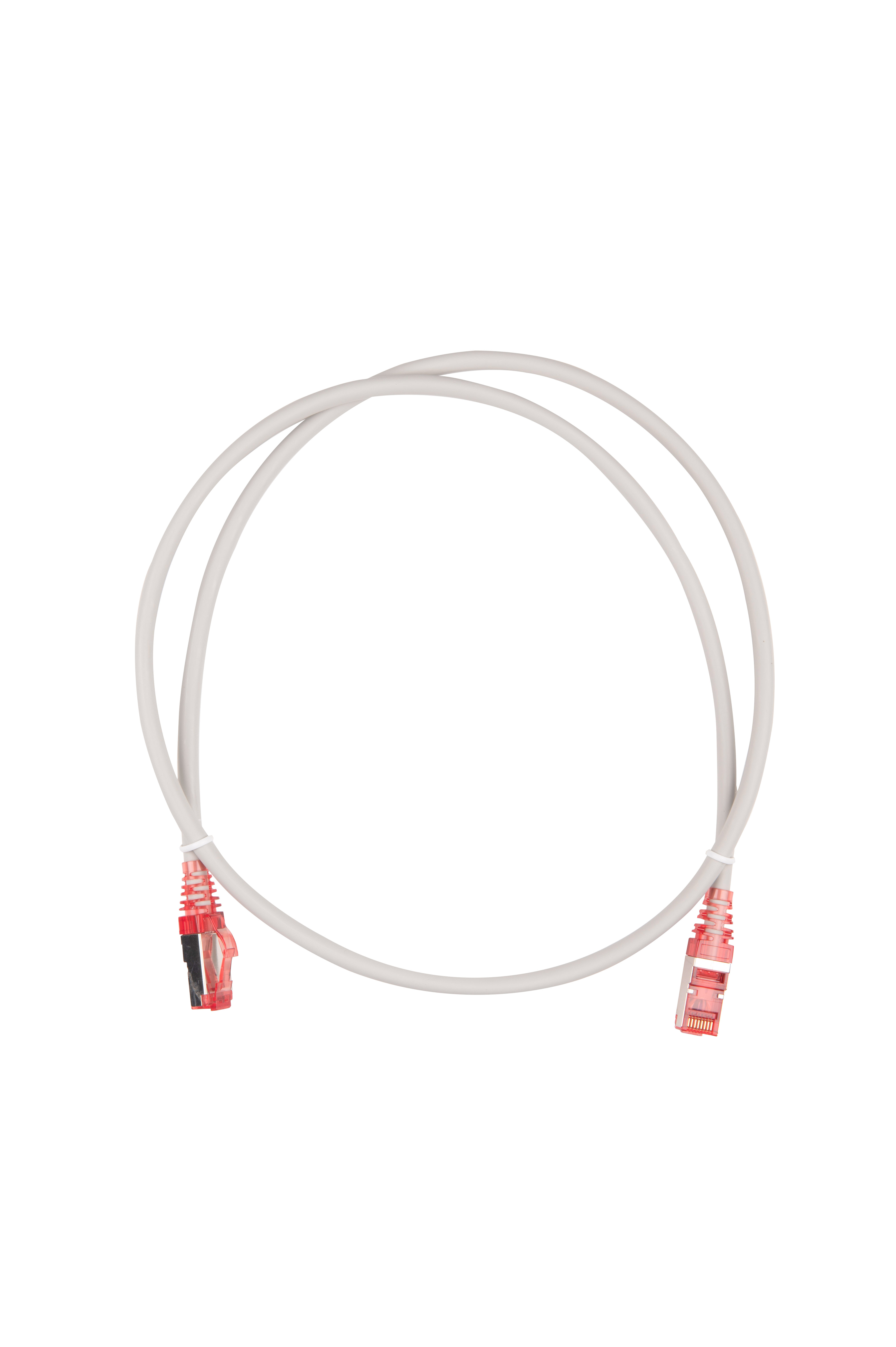 Hyperline PC-LPM-STP-RJ45-RJ45-C5e-1M-LSZH-GY Патч-корд RJ-45/RJ-45, экранированный F/UTP, категория 5e (100% Fluke Component Tested), 26AWG, LSZH, 1 м, серый — фото