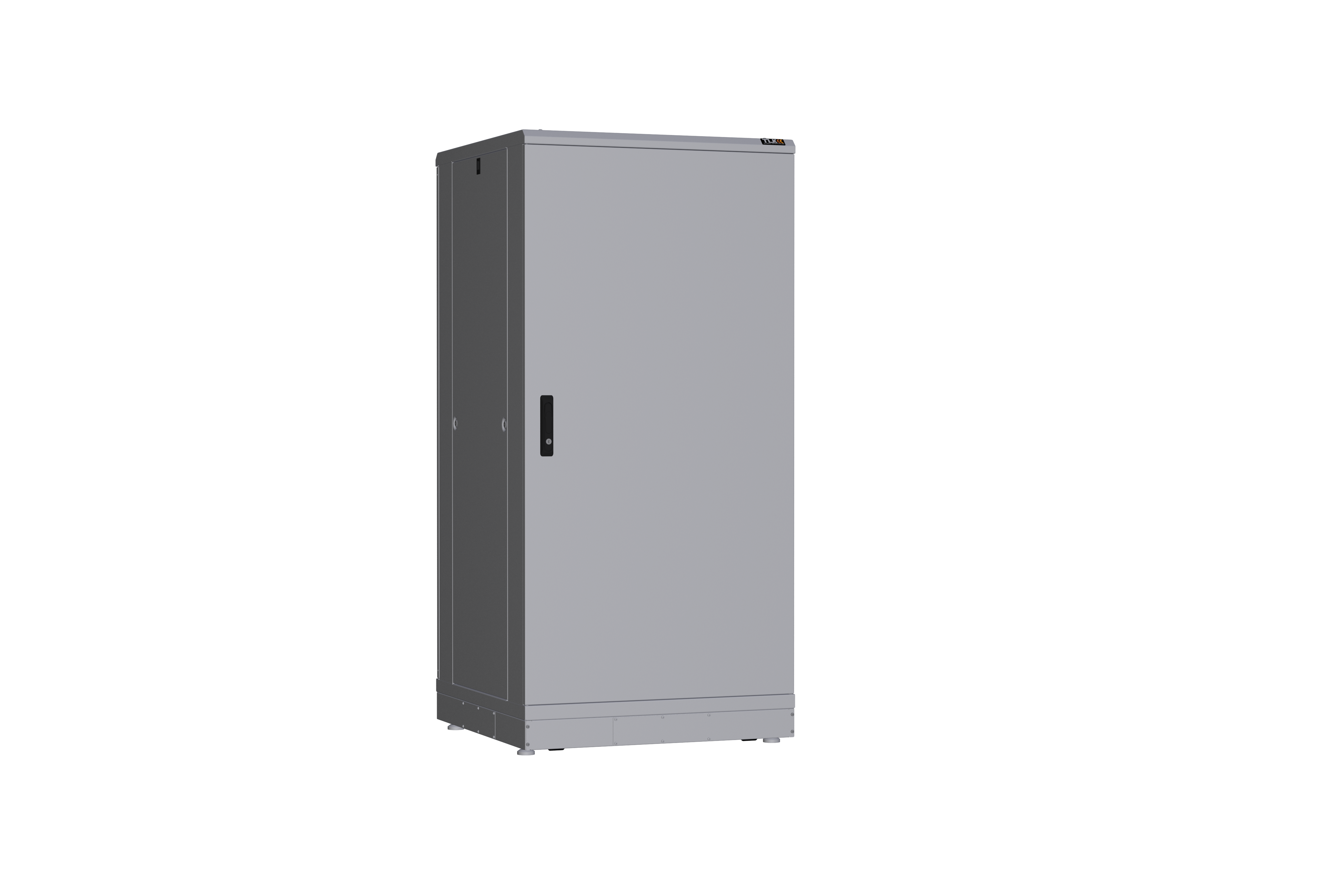 Напольный шкаф NIKOMAX серии TFR-R2 19", 33U, металлические двери, металлические стенки, Ш800хВ1610хГ800мм, в разобранном виде, серый — фото