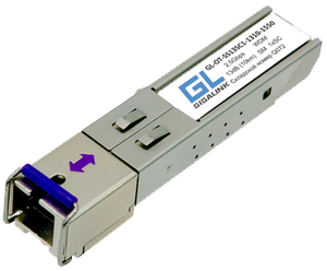 Модуль NIKOMAX SFP, 2.5 Гбит/с, WDM, 1 ОВ, SM, 1xSC, Tx:1310/Rx:1550 нм, DDM, 13 дБ (до 20 км) — фото