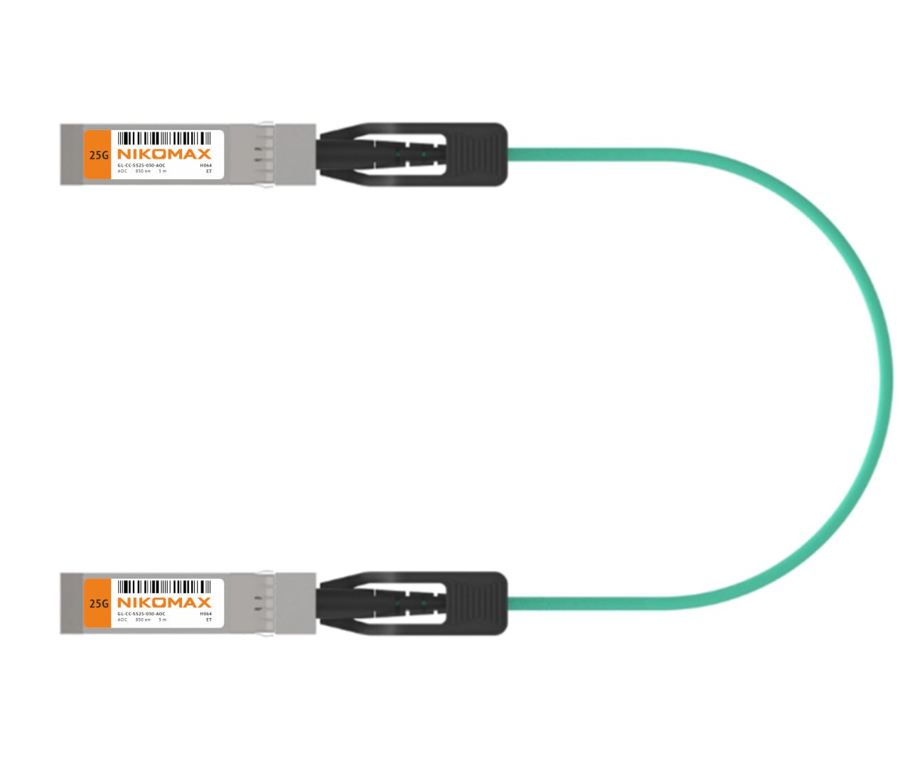 AOC кабель NIKOMAX SFP28, 25 Гбит/с, 850 нм, 10 м