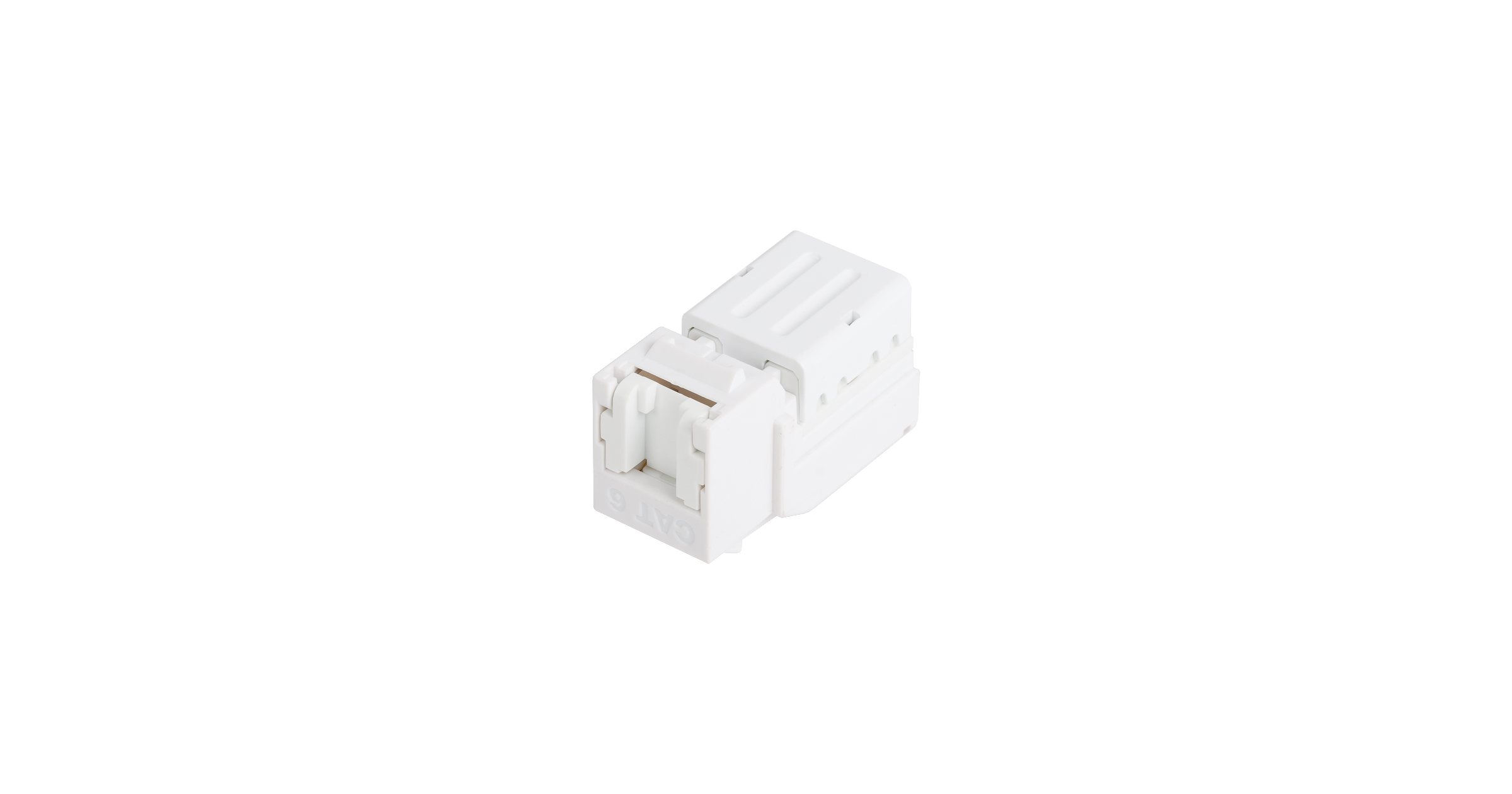 Модуль-вставка NIKOMAX типа Keystone, Кат.6 (Класс E), 250МГц, RJ45/8P8C, FT-TOOL/110/KRONE, T568A/B, неэкранированный, со шторкой, белый - гарантия: 5 лет расширенная / 25 лет системная — фото