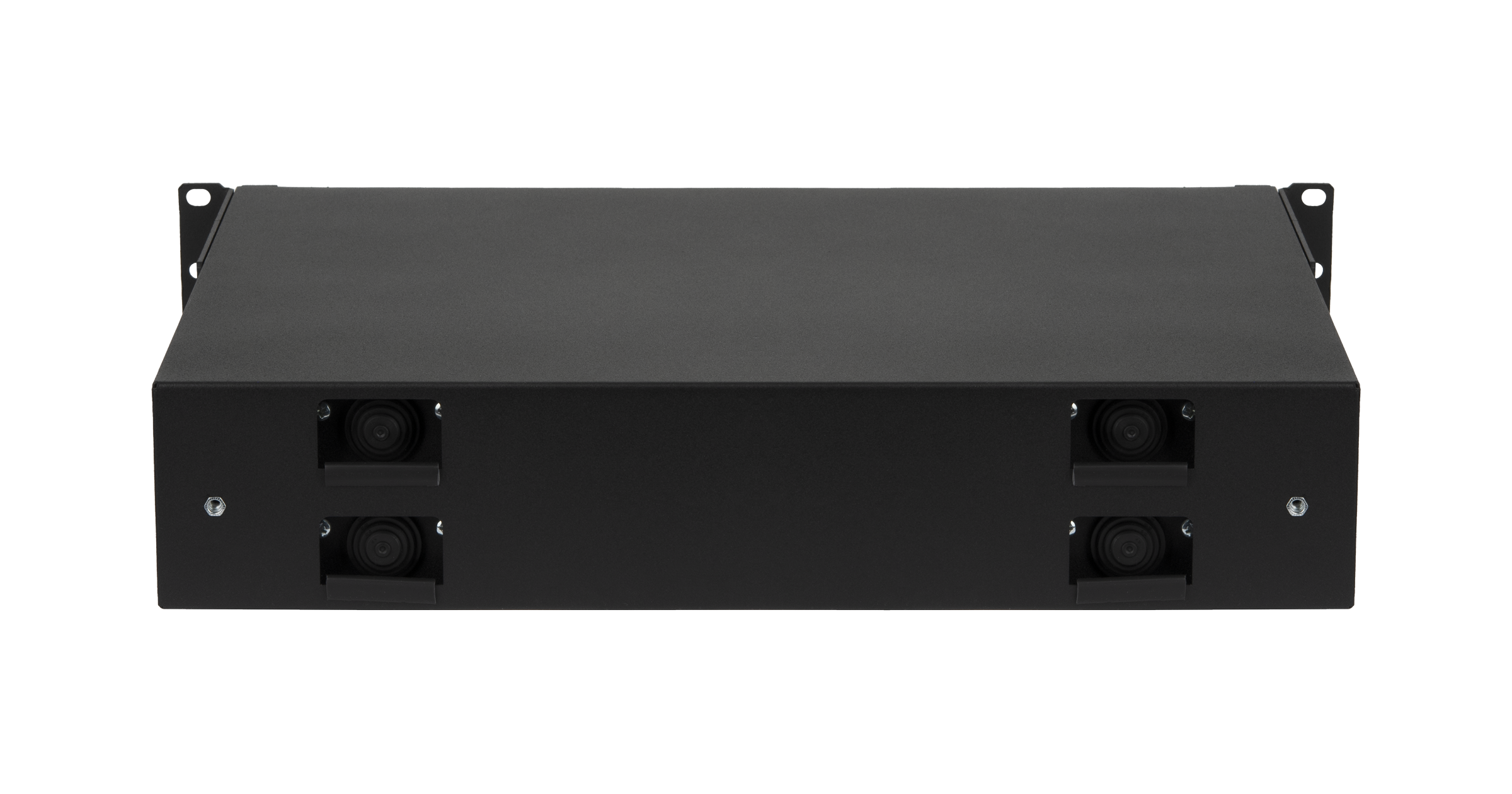 Оптический кросс NIKOMAX 19" Premium Line, 2U, до 96 SC (48 Duplex SC адаптеров) или 192 LC (48 Quadro LC адаптеров) портов, выдвижной, со съёмной полкой, черный — фото