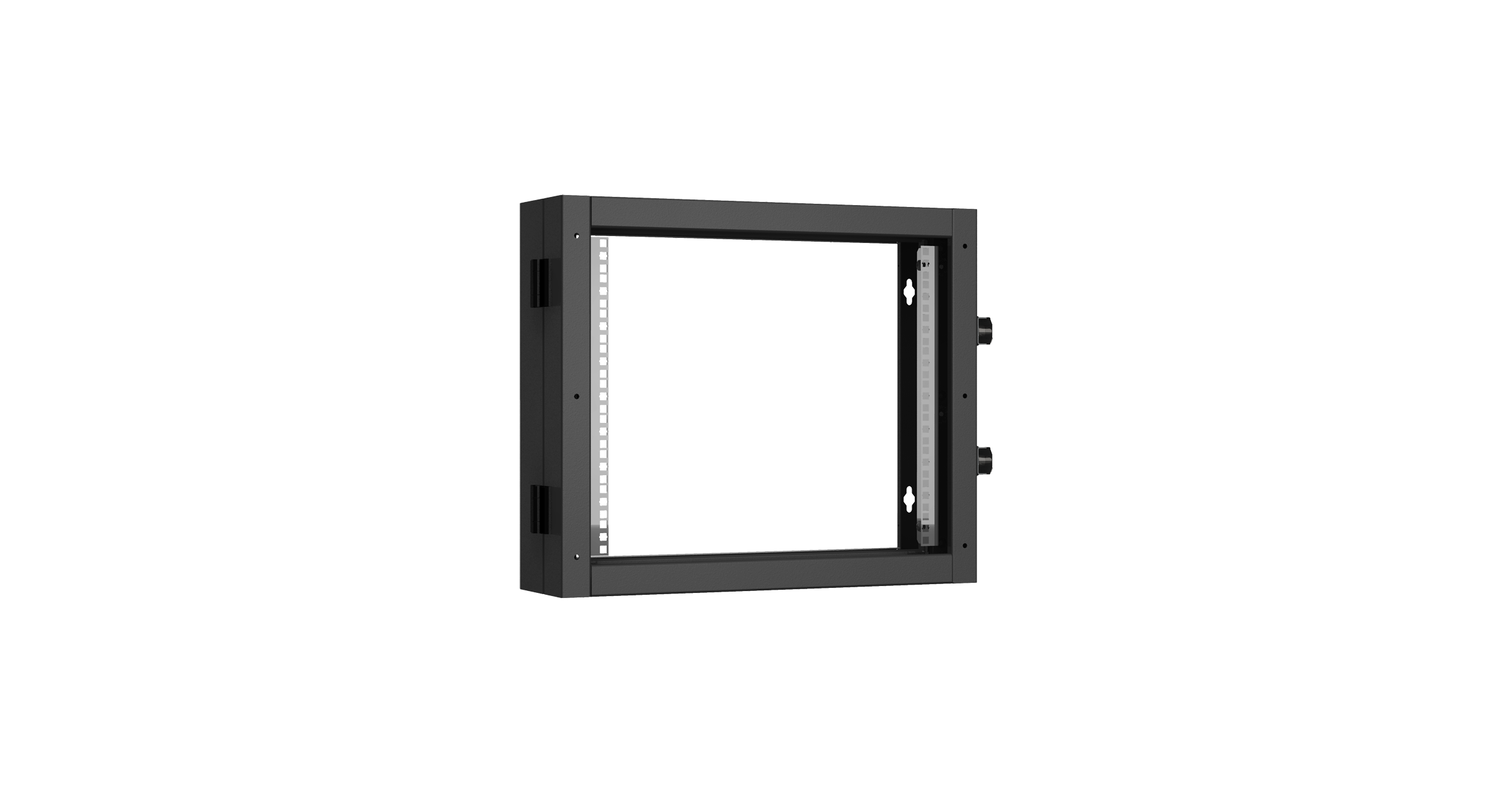 Пристенная поворотная секция NIKOMAX 19", 9U, Ш600хВ503хГ156мм, 1 пары L-образных монтажных направляющих, черный RAL 9005. — фото