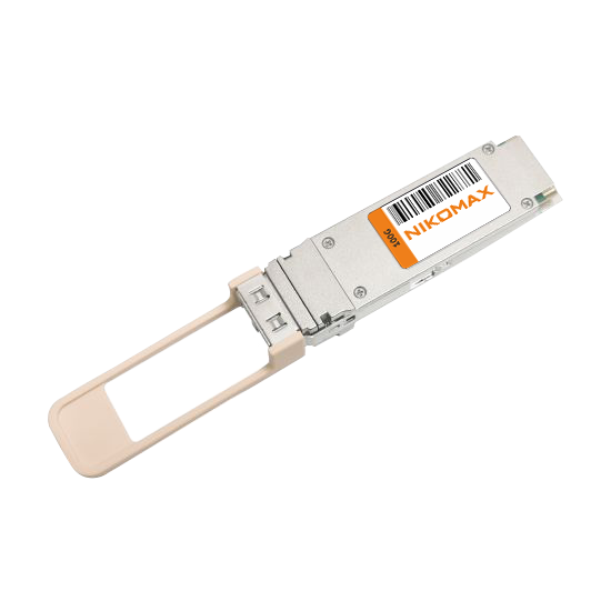Модуль NIKOMAX QSFP28 SR BiDi, 100 Гбит/c (2x50G PAM4), Duplex, 2 ОВ, MM, 2xLC, 850/910 нм, 910/850 нм, DDM, до 70 м (OM3), 100 м (OM4)