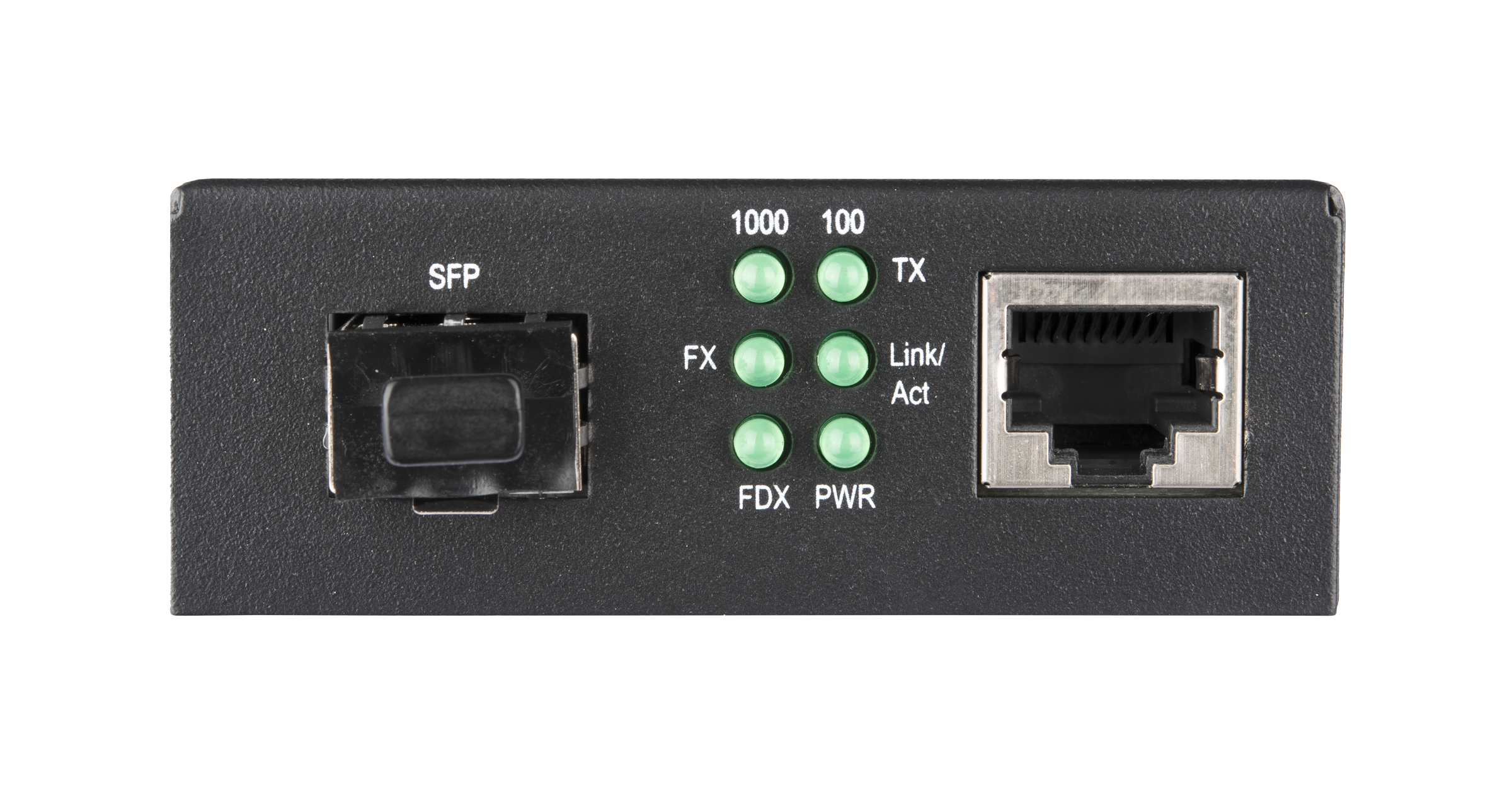 Медиаконвертер неуправляемый NIKOMAX, UTP 10/100/1000 Мбит/с, SFP 1000 Мбит/с, LFP, 5В/1А — фото