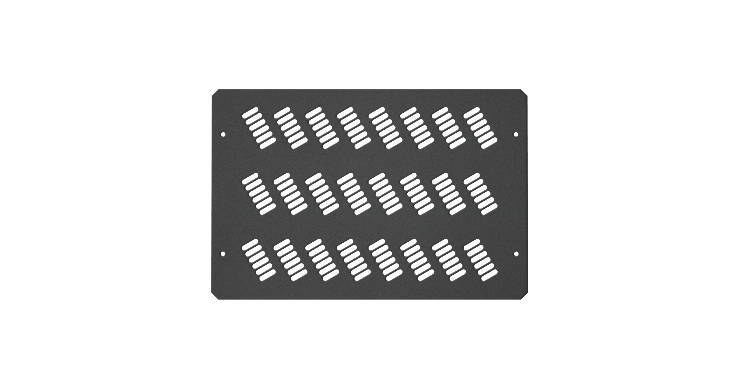 Заглушка проема вентиляторного блока NIKOMAX Essential Line для шкафов серии TFI-R перфорированная, 450х 300х1.5мм, черная — фото