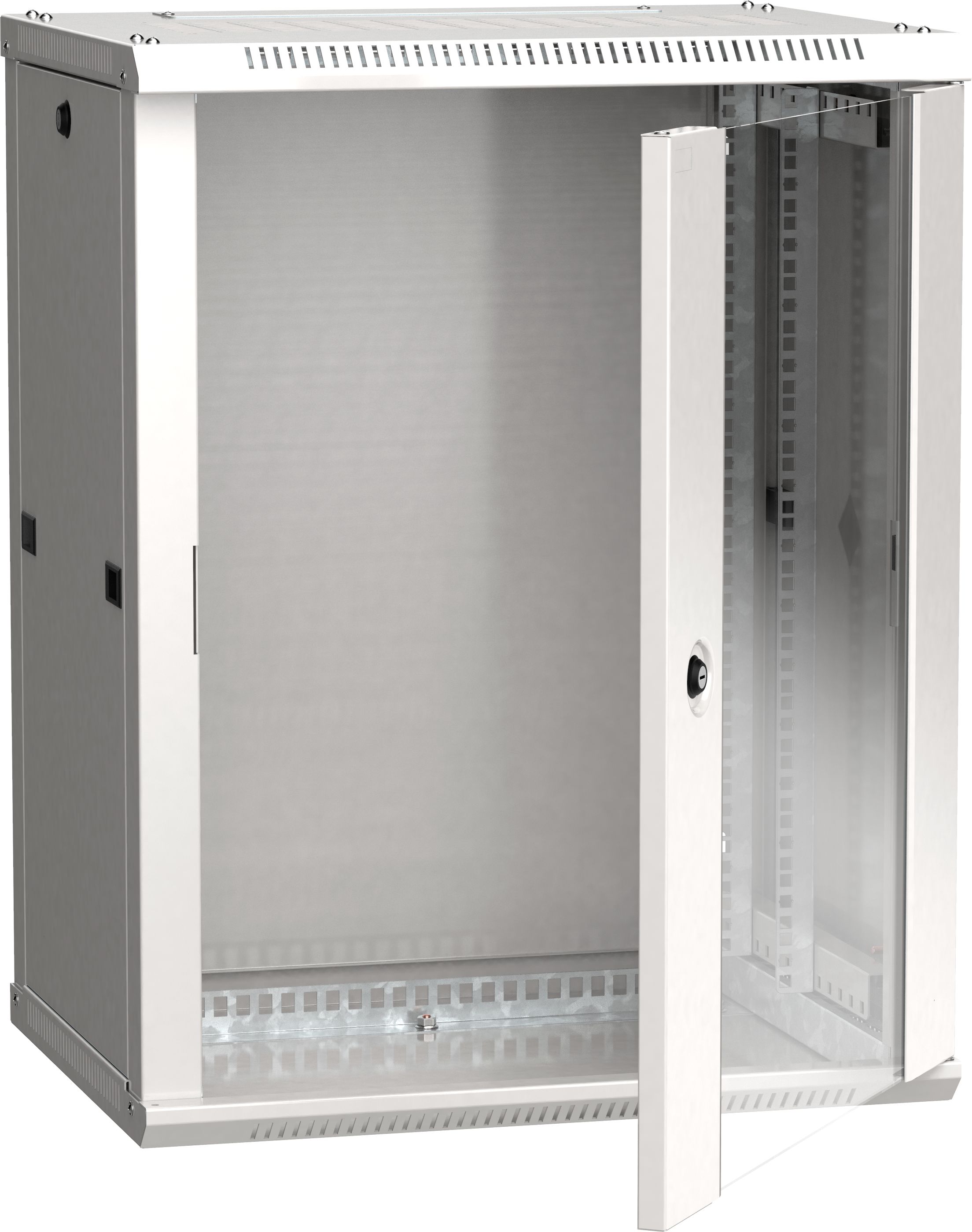 ITK Шкаф LINEA W 15U 600х450мм дверь стекло серый RAL7035