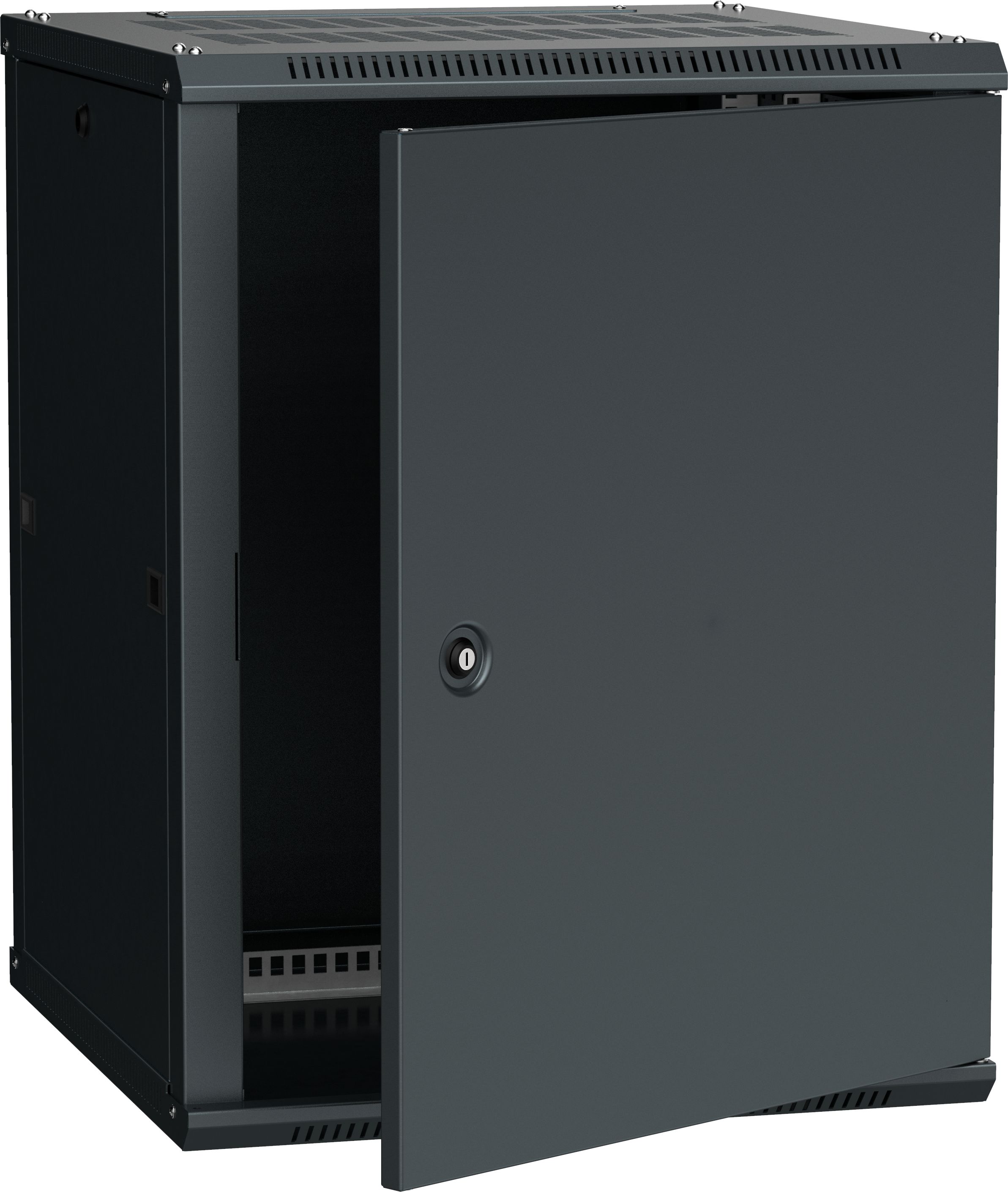 ITK Шкаф LINEA W 12U 600х600мм дверь металл черный RAL9005