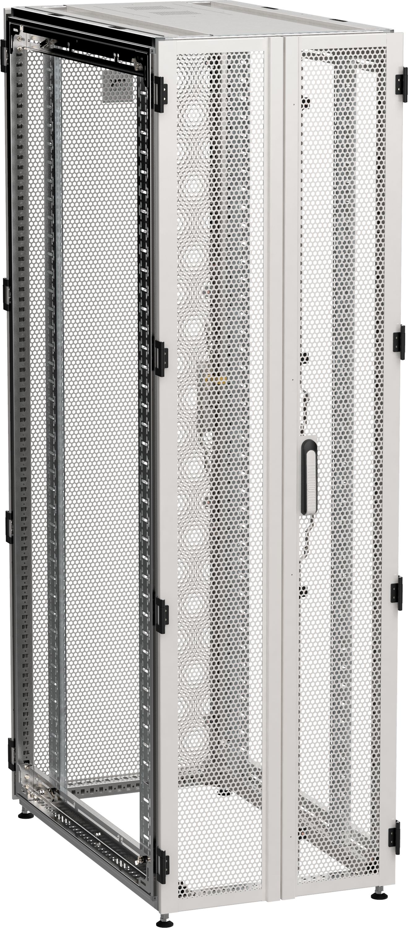 ITK by ZPAS Шкаф серверный 19" 42U 600х1000 двухстворчатые перфорированные двери серый РФ