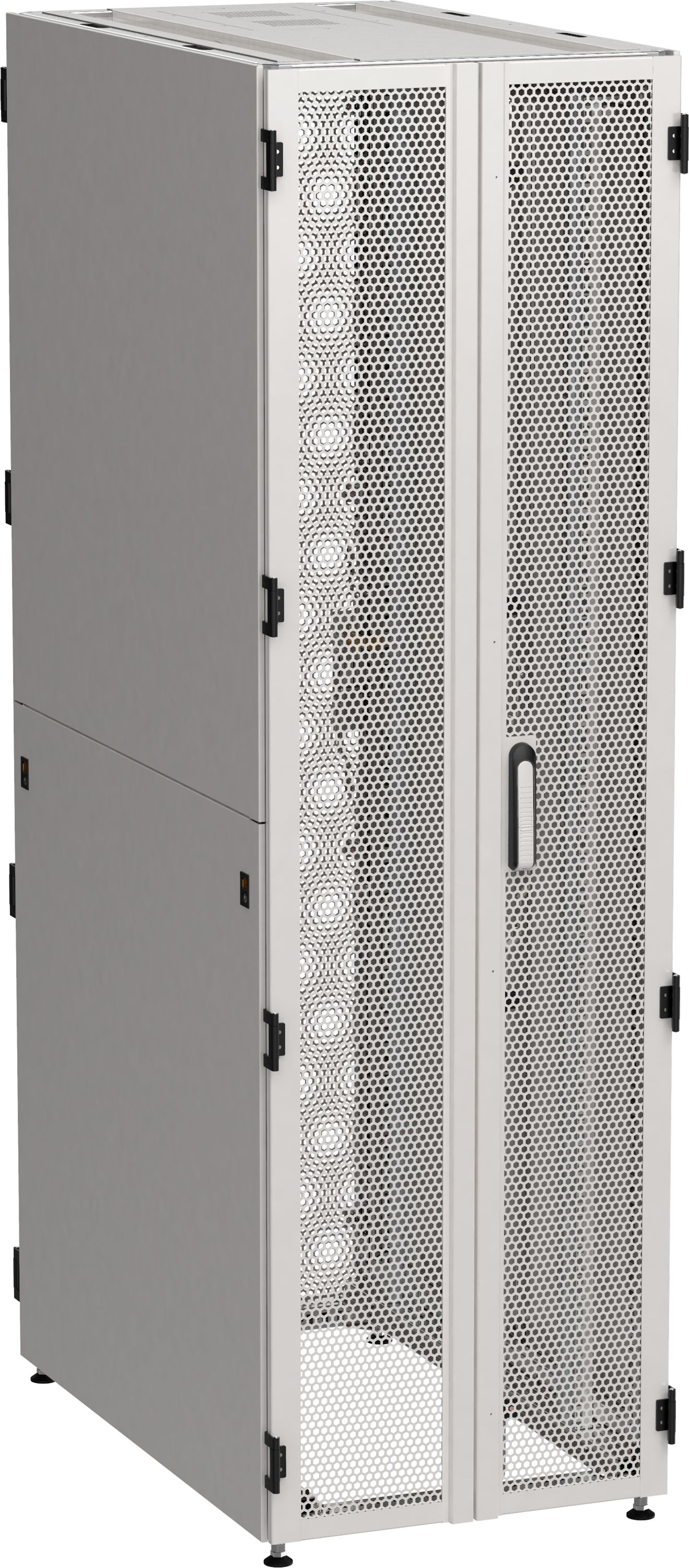ITK by ZPAS Шкаф серверный 19" 45U 600х1000 двухстворчатые перфорированные двери серый РФ — фото