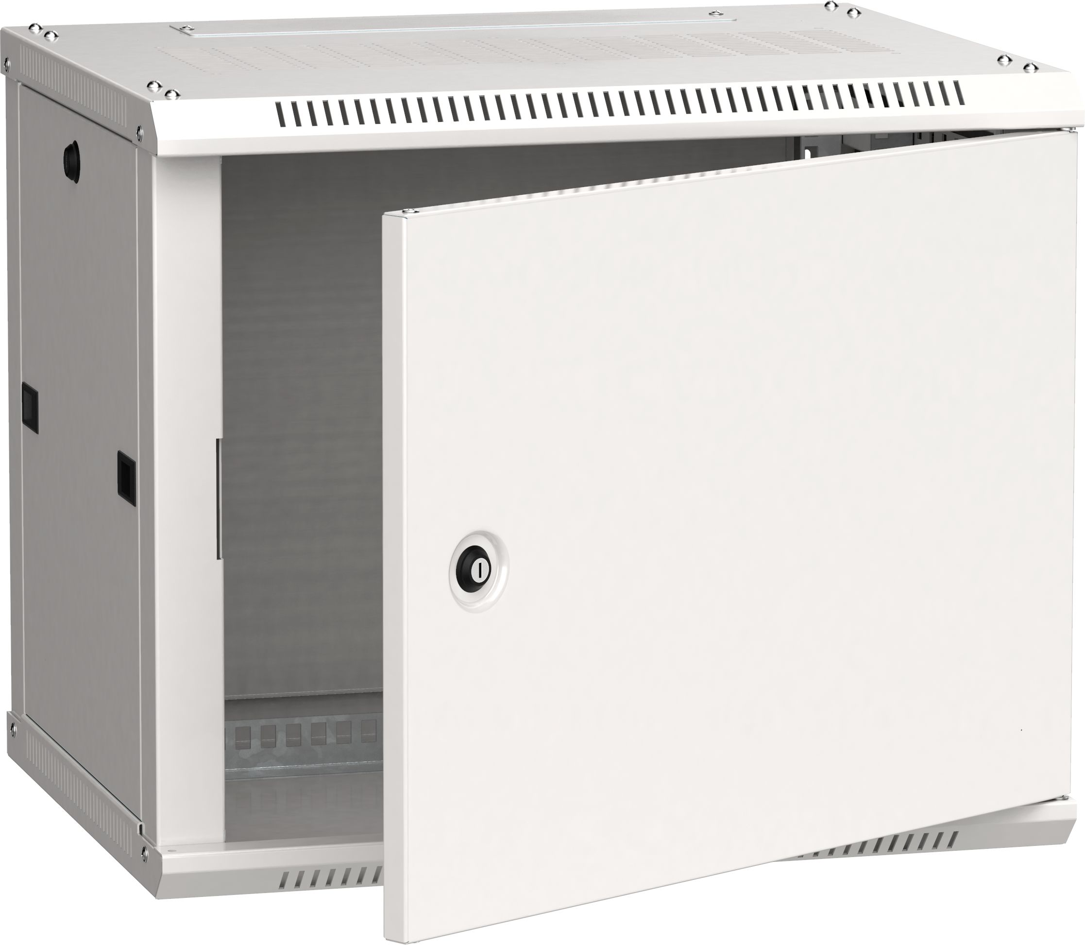 ITK Шкаф LINEA W 9U 600х450мм дверь металл серый RAL7035