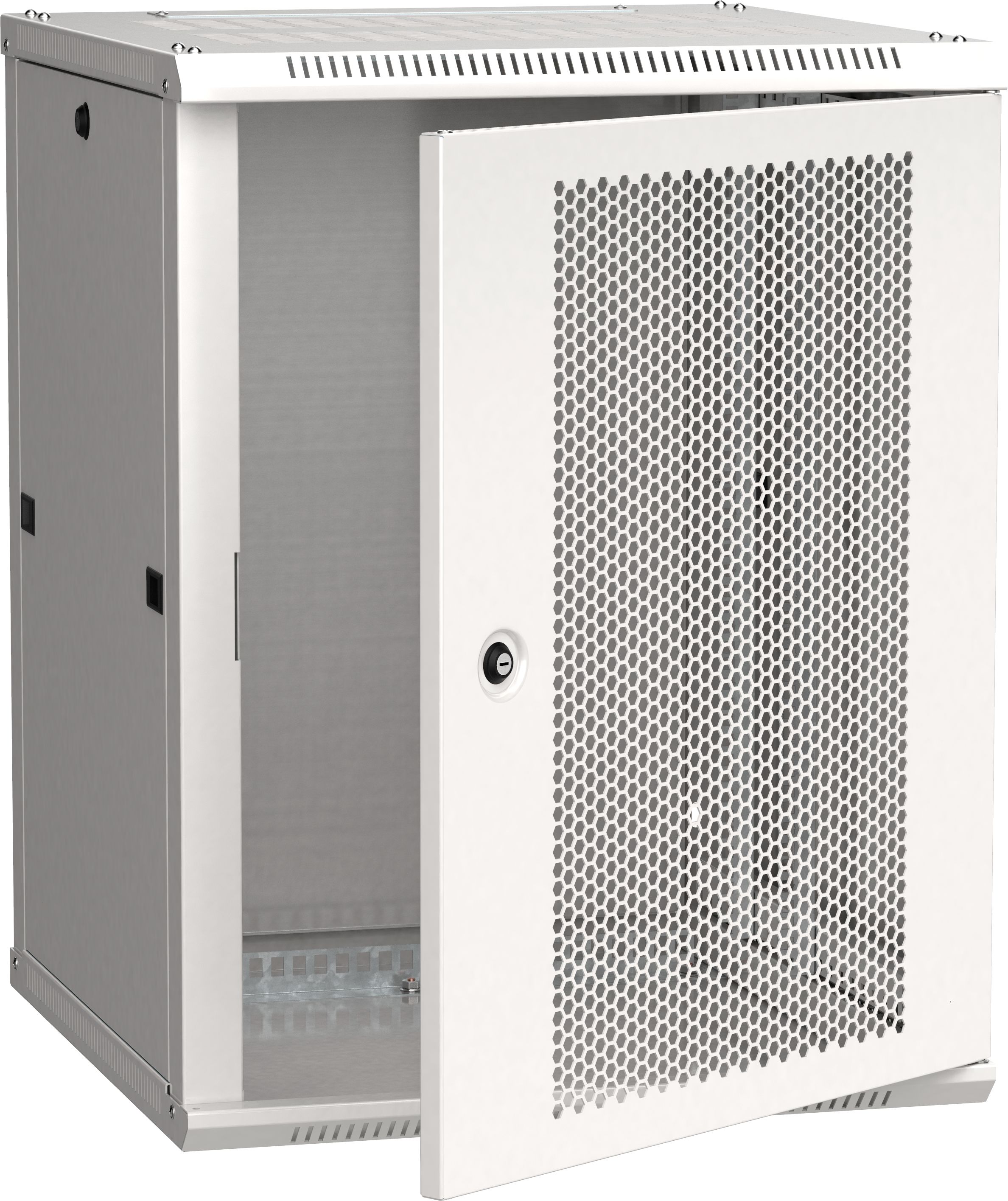 ITK Шкаф LINEA W 12U 600х600мм дверь перфорированная серый RAL7035