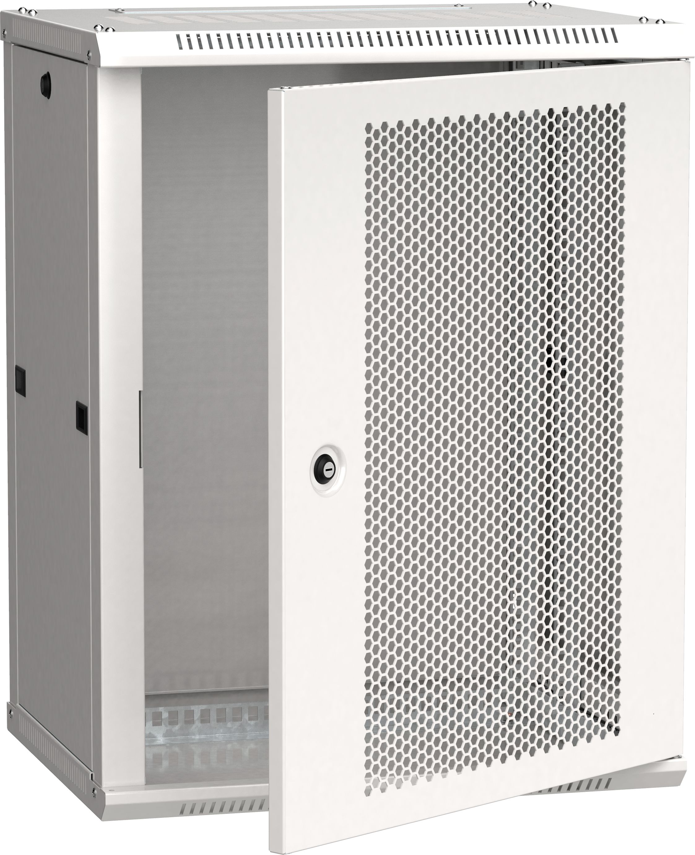 ITK Шкаф LINEA W 12U 600х450мм дверь перфорированная серый RAL7035