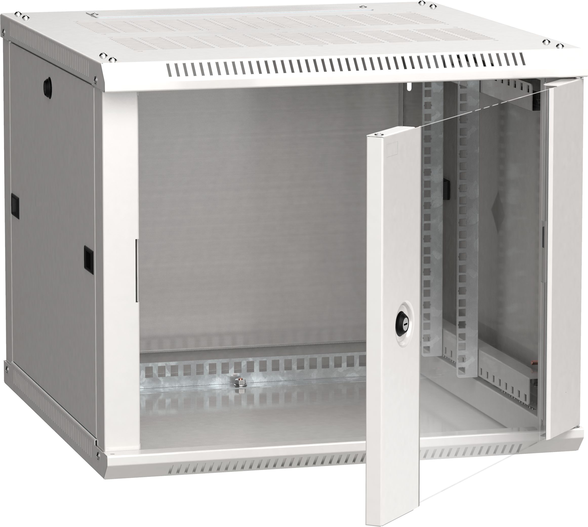 ITK Шкаф LINEA W 6U 600х600мм дверь стекло серый RAL7035