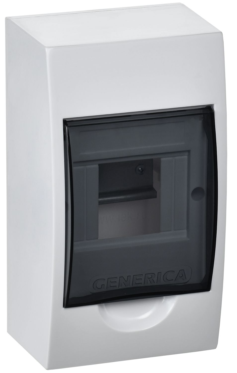 Корпус пластиковый ЩРН-П-4 черная прозрачная дверь IP41 GENERICA