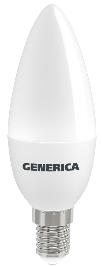 Лампа светодиодная C35 свеча 12Вт 230В 6500К E14 GENERICA — фото