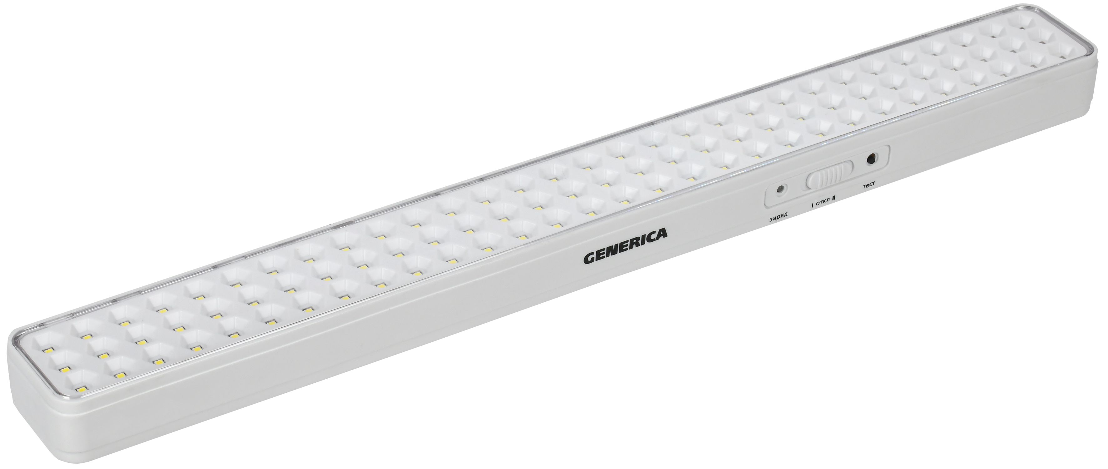 Светильник светодиодный аккумуляторный ДБА 1090 непостоянного действия 90LED 6ч 9Вт GENERICA
